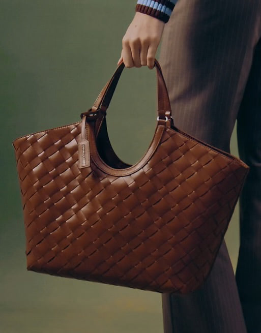 CHARLES AND KEITH IVETTE WOVEN TOTE