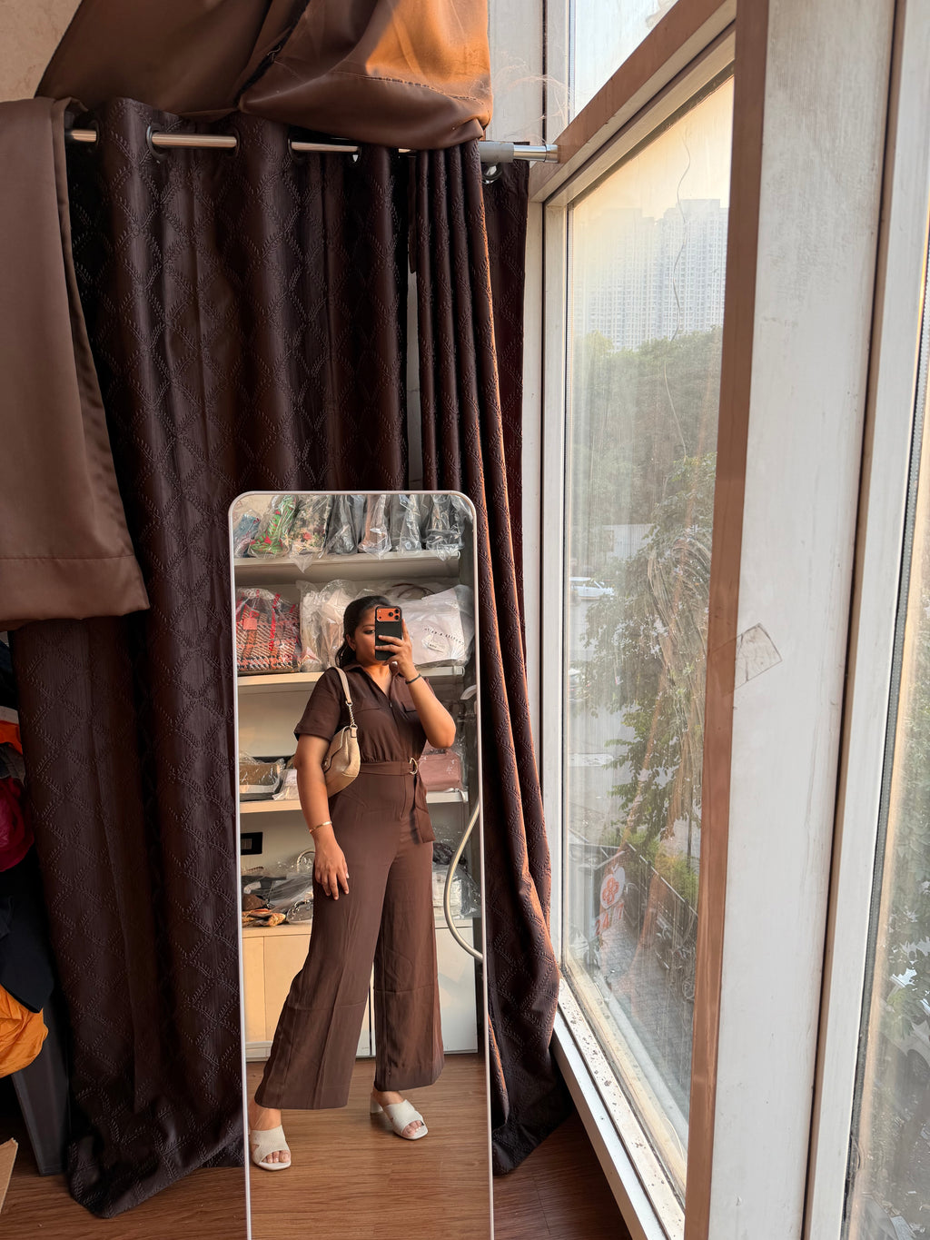 ANABELLE BROWN JUMPSUIT