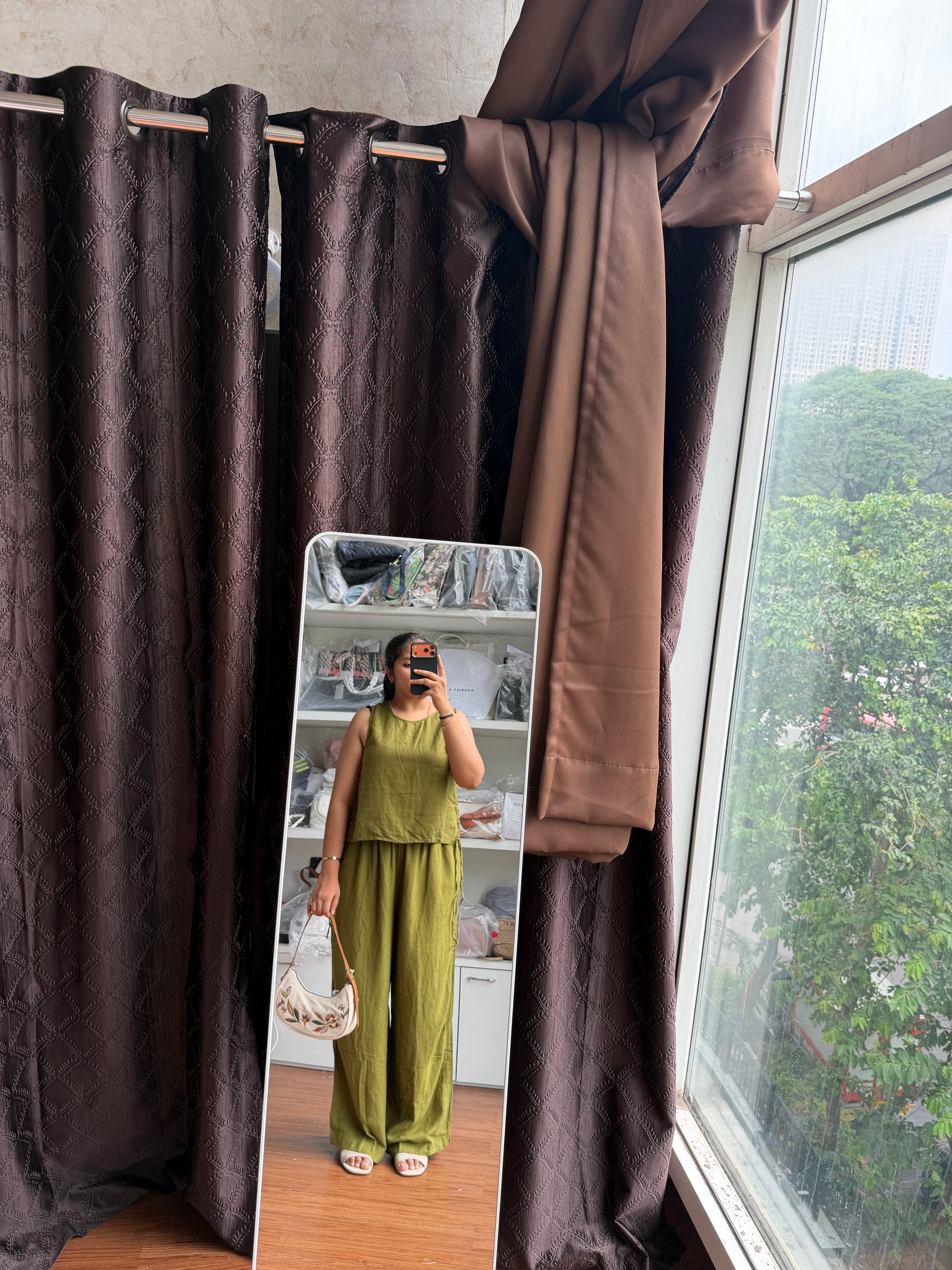 RIVER ISLAND LINEN BLEND COORD SET