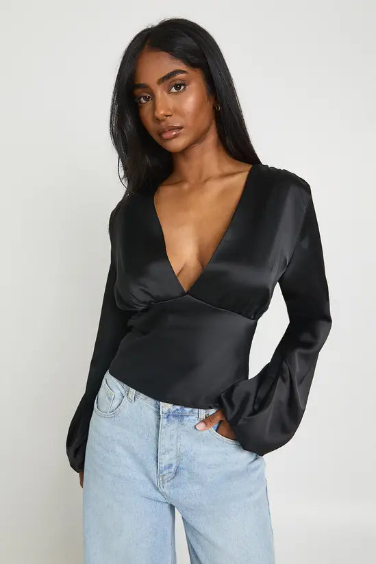 SATIN BODYSUIT
