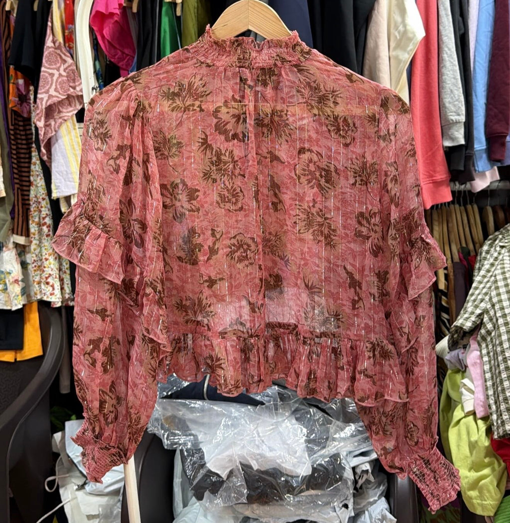 SHEER TOP- MANGO /BOOHOO