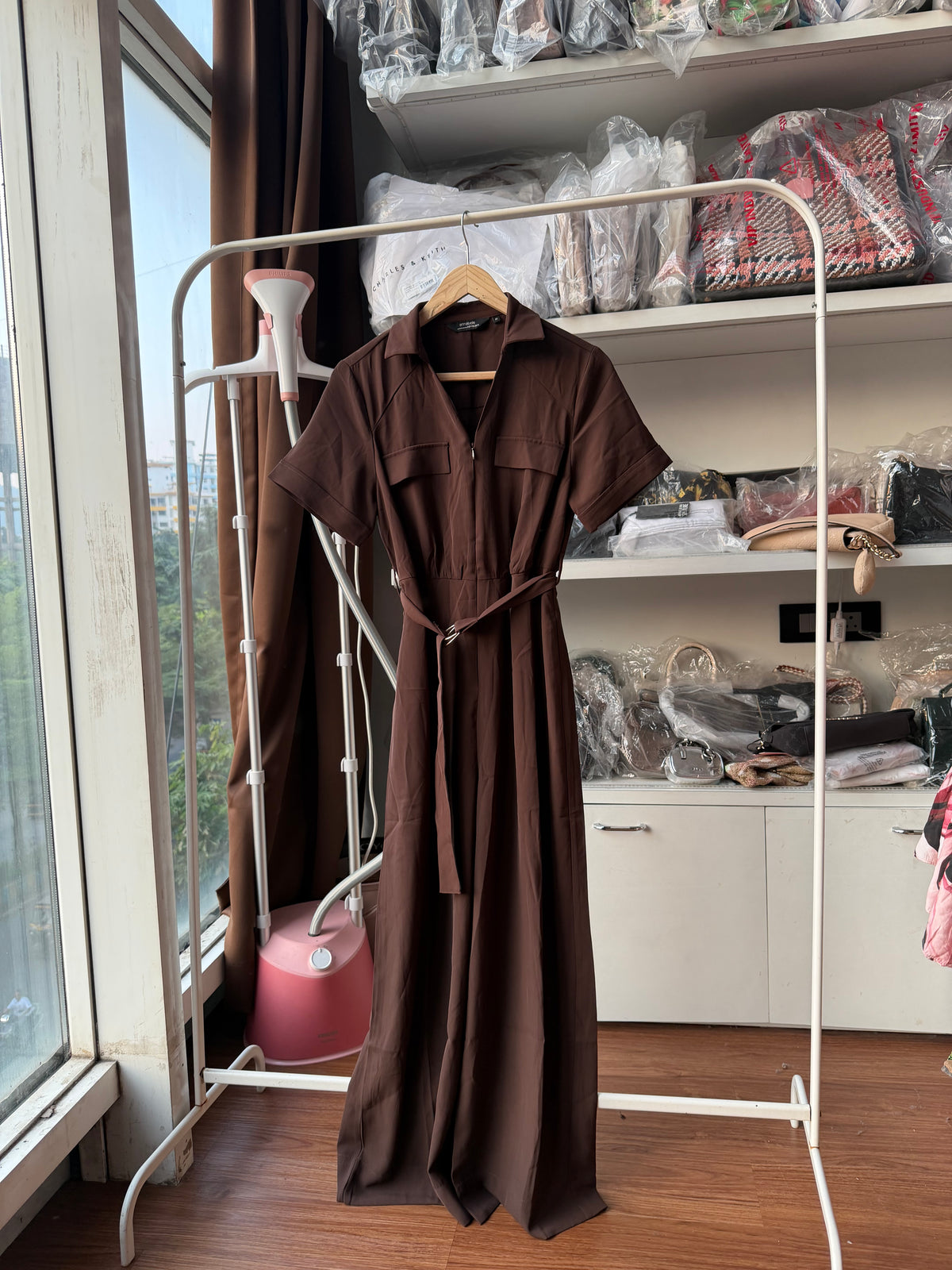 ANABELLE BROWN JUMPSUIT