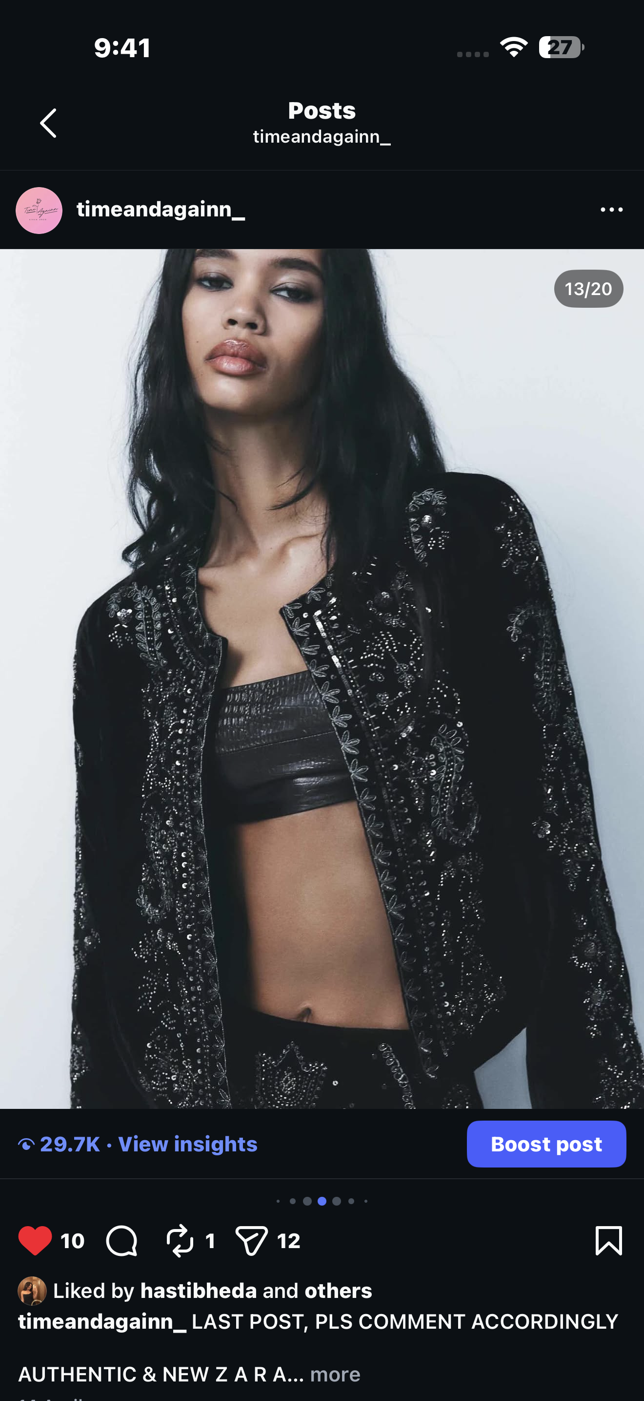 Zara velvet shrug