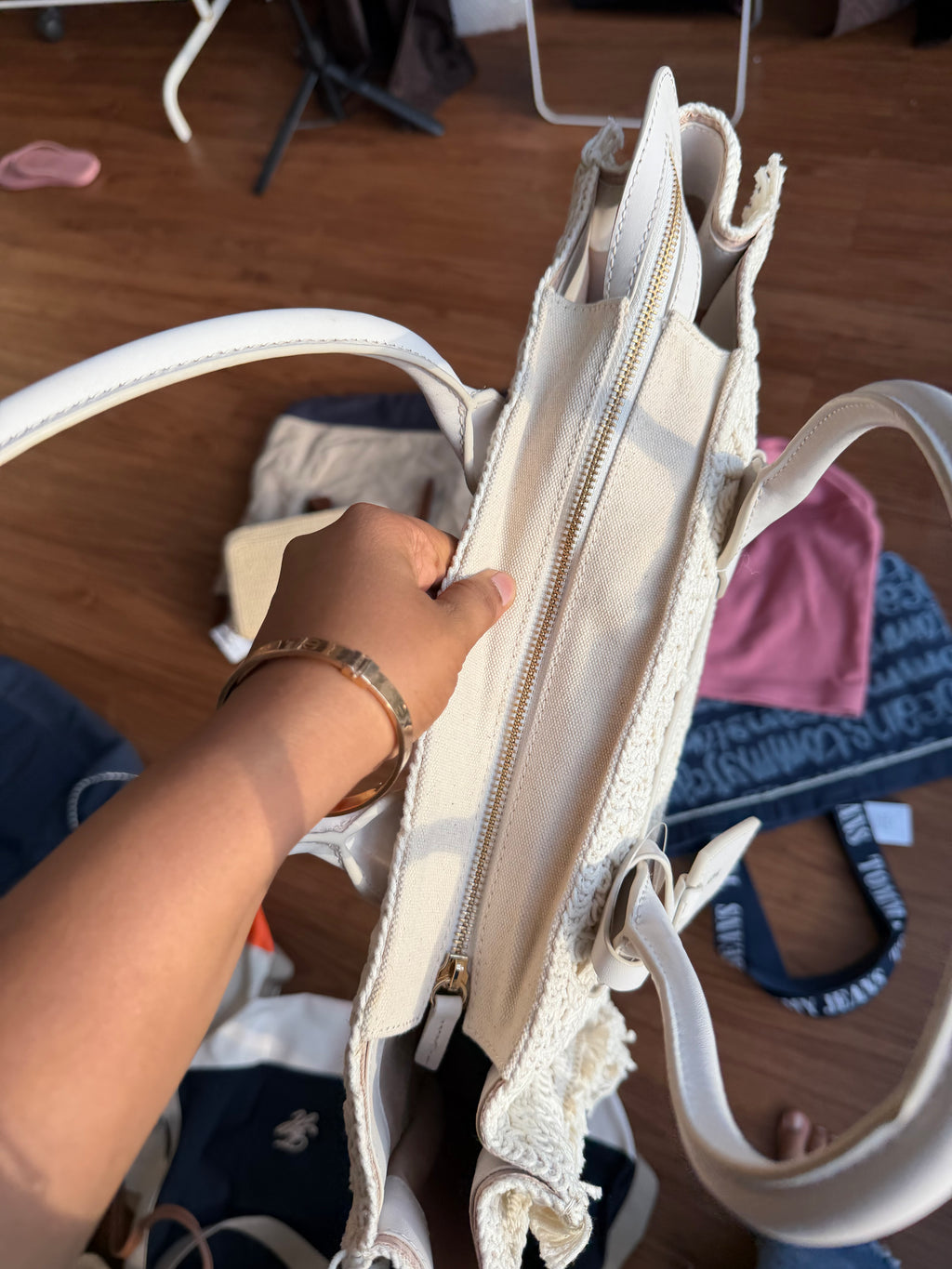 JASON WU CROCHET TOTE BAG