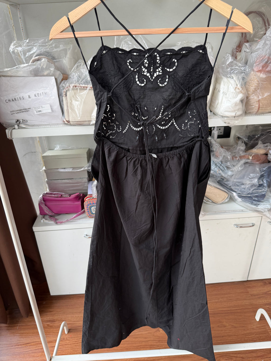 ZARA POPLIN COTTON BACKLESS