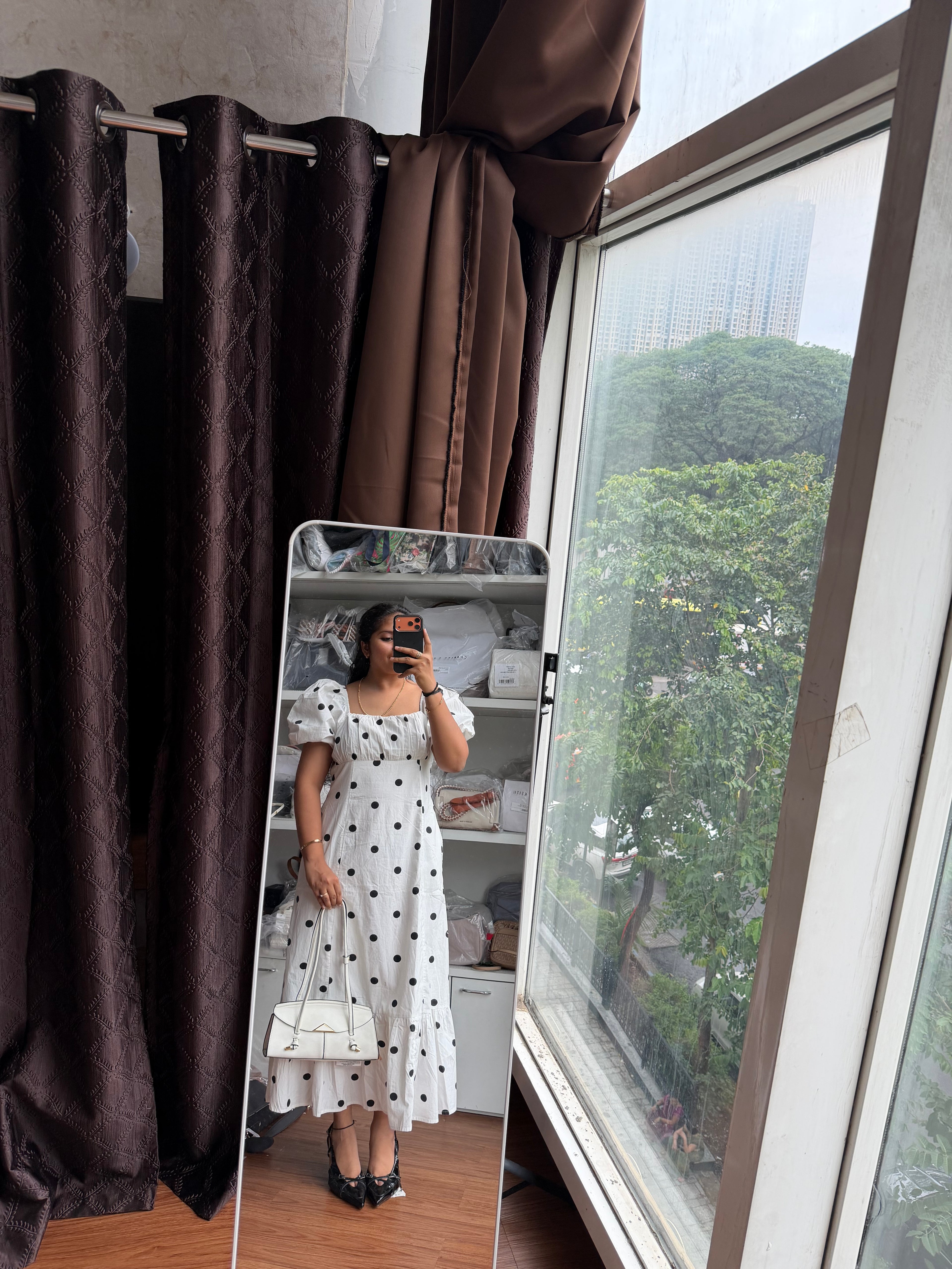 POLKA DOT COTTON DRESS