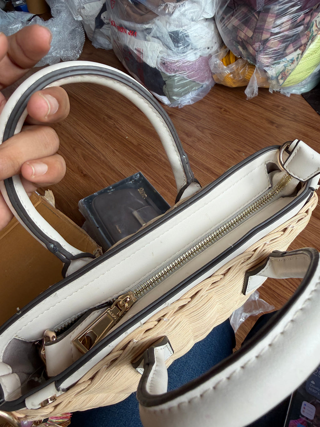 ALDO STRAW BAG