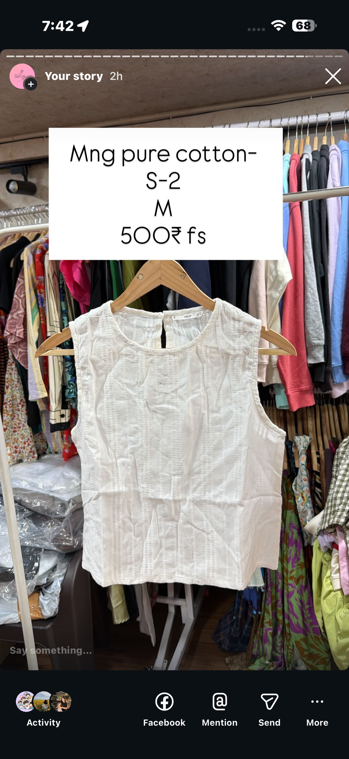 Mango cotton top
