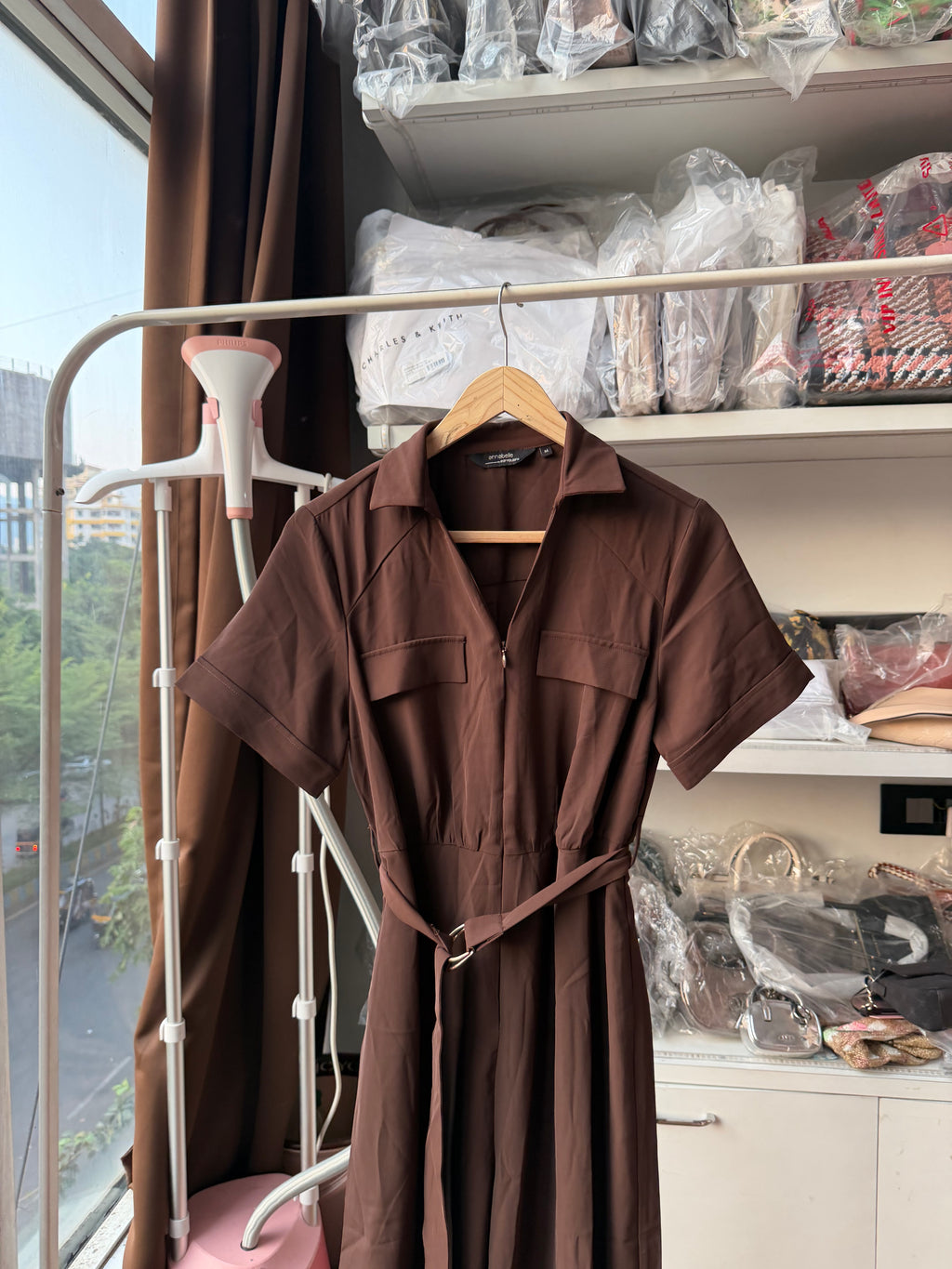 ANABELLE BROWN JUMPSUIT