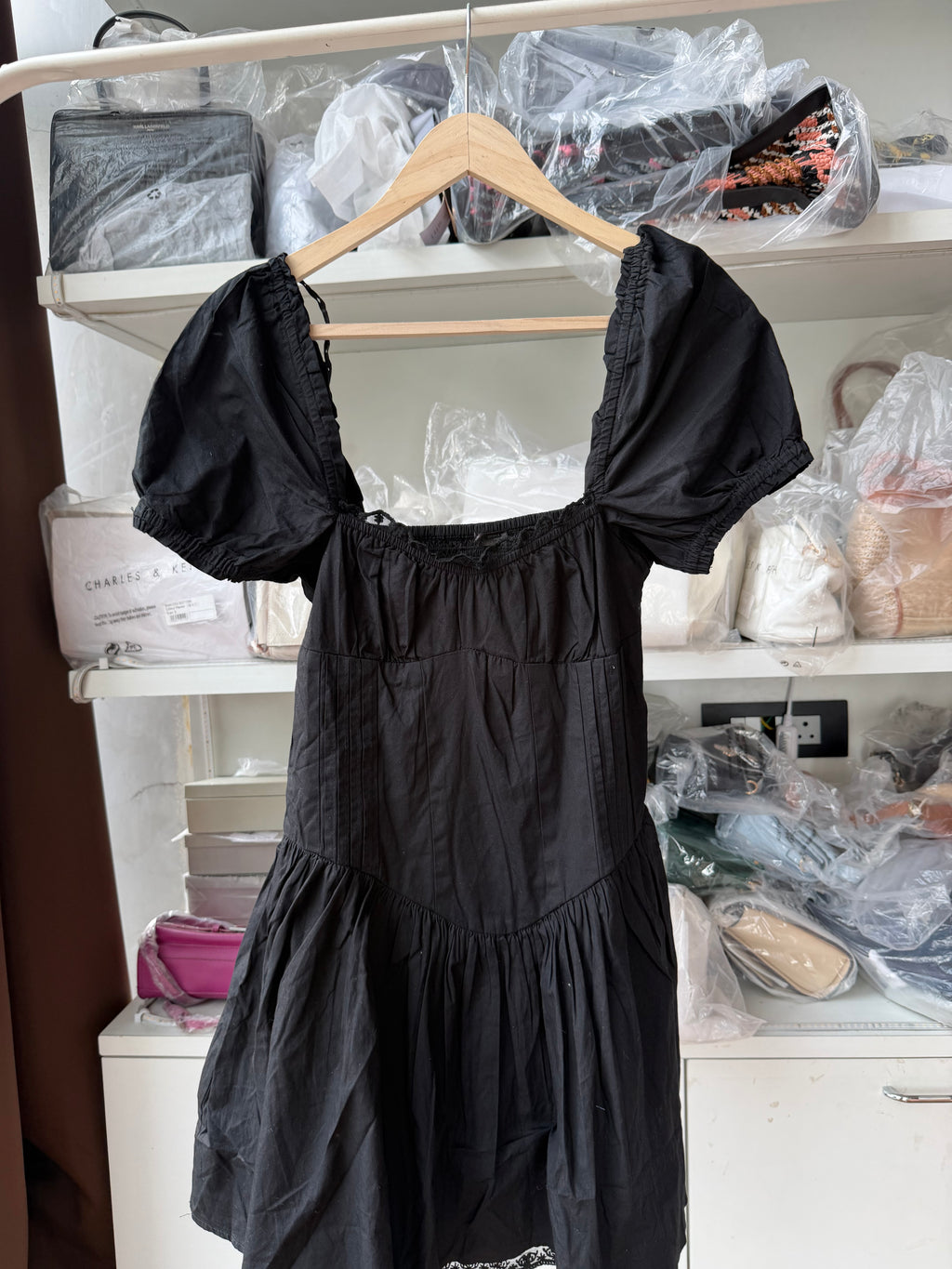 ZARA CORSET DRESS poplin