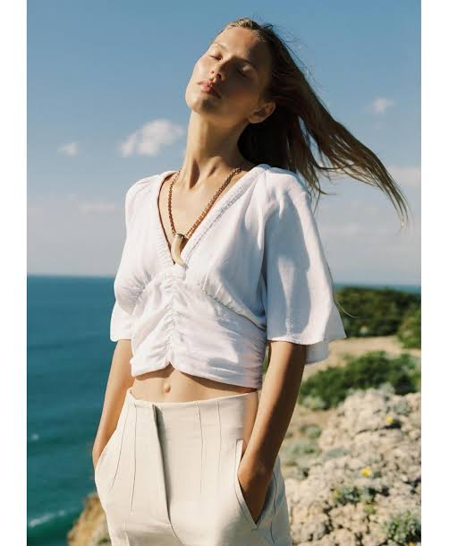 Zara linen top