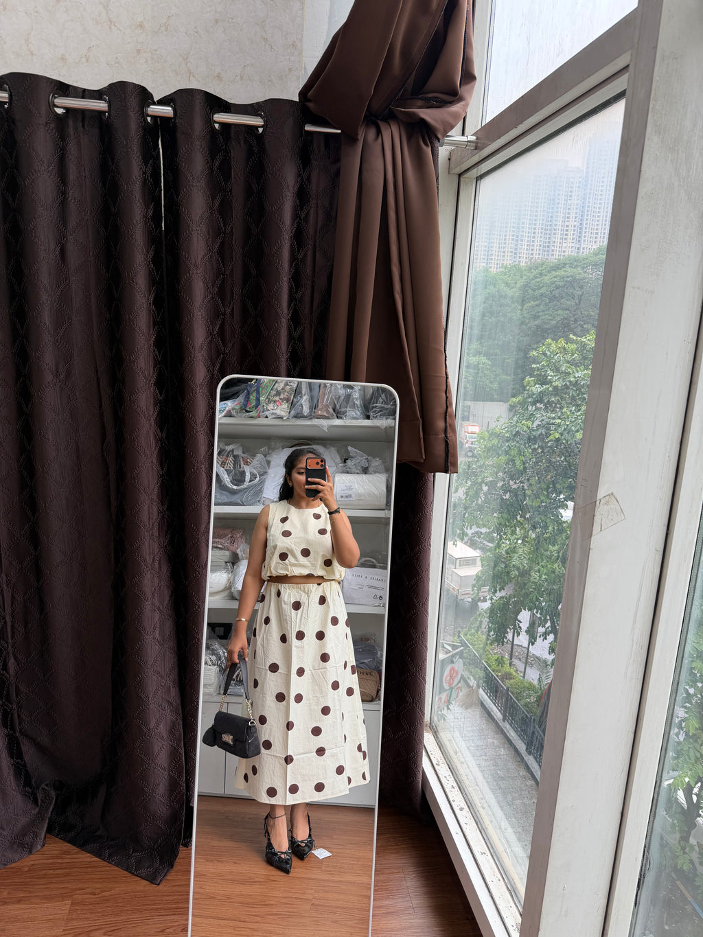 NEW LOOK POLKA DOT COORD SET