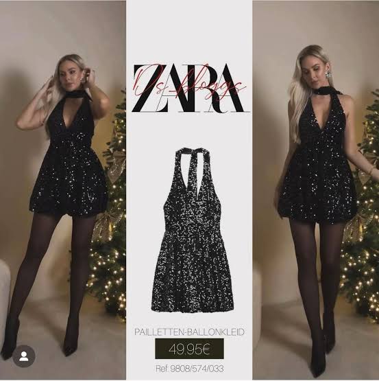 Zara sequins dress