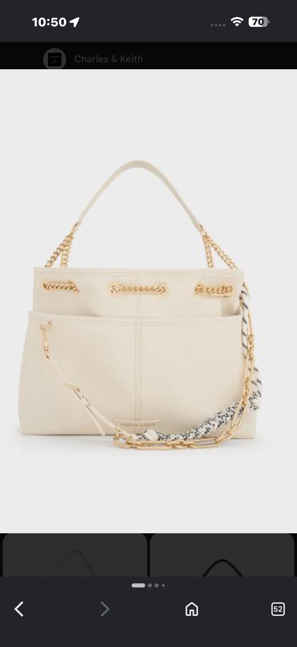 CHARLES AND KEITH BUCKET TOTE