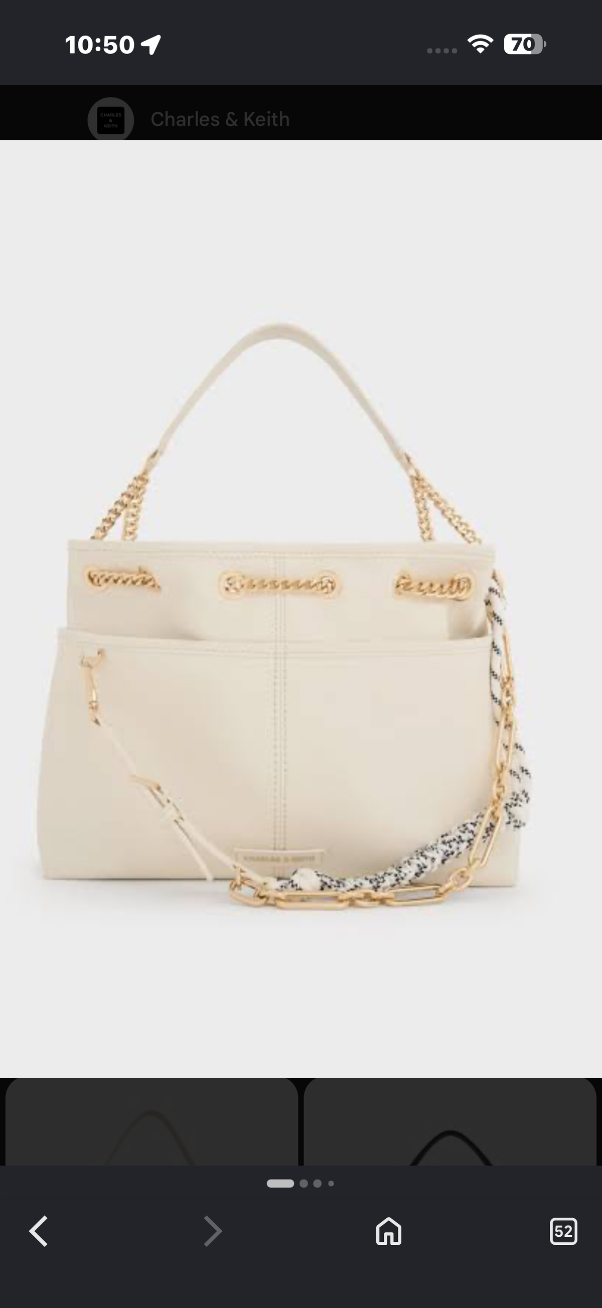CHARLES AND KEITH BUCKET TOTE