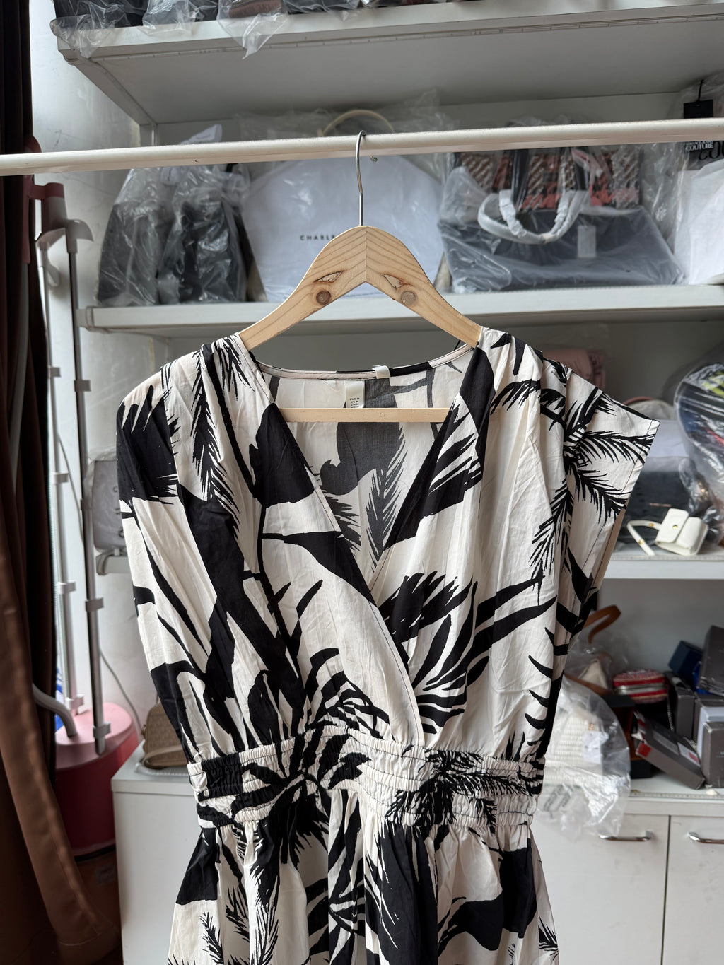 H&M smokey waist cotton dress