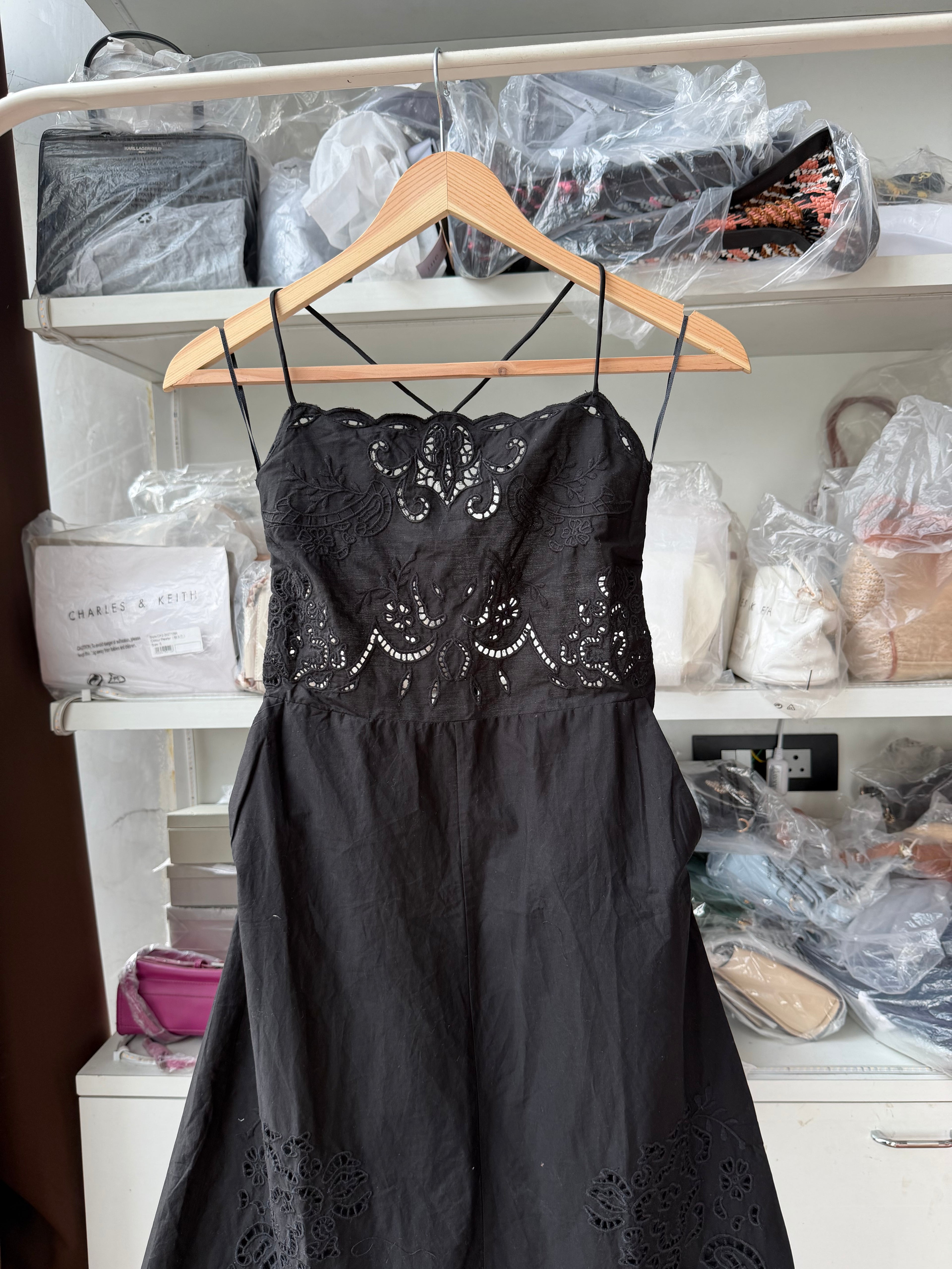 ZARA POPLIN COTTON BACKLESS