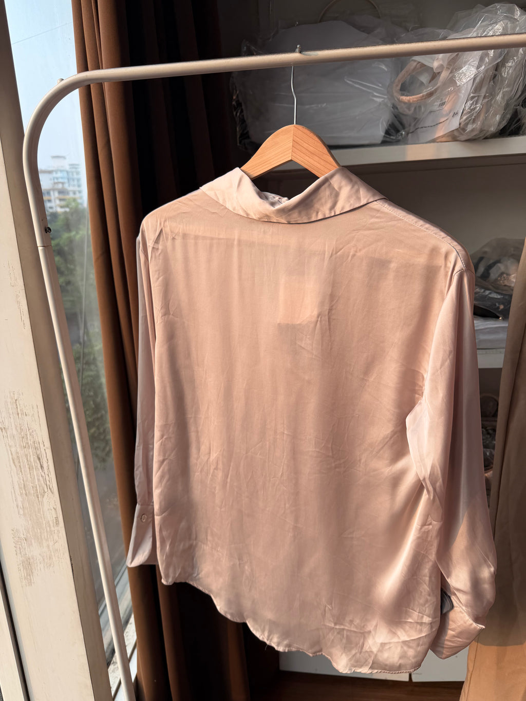 Zara satin shirt