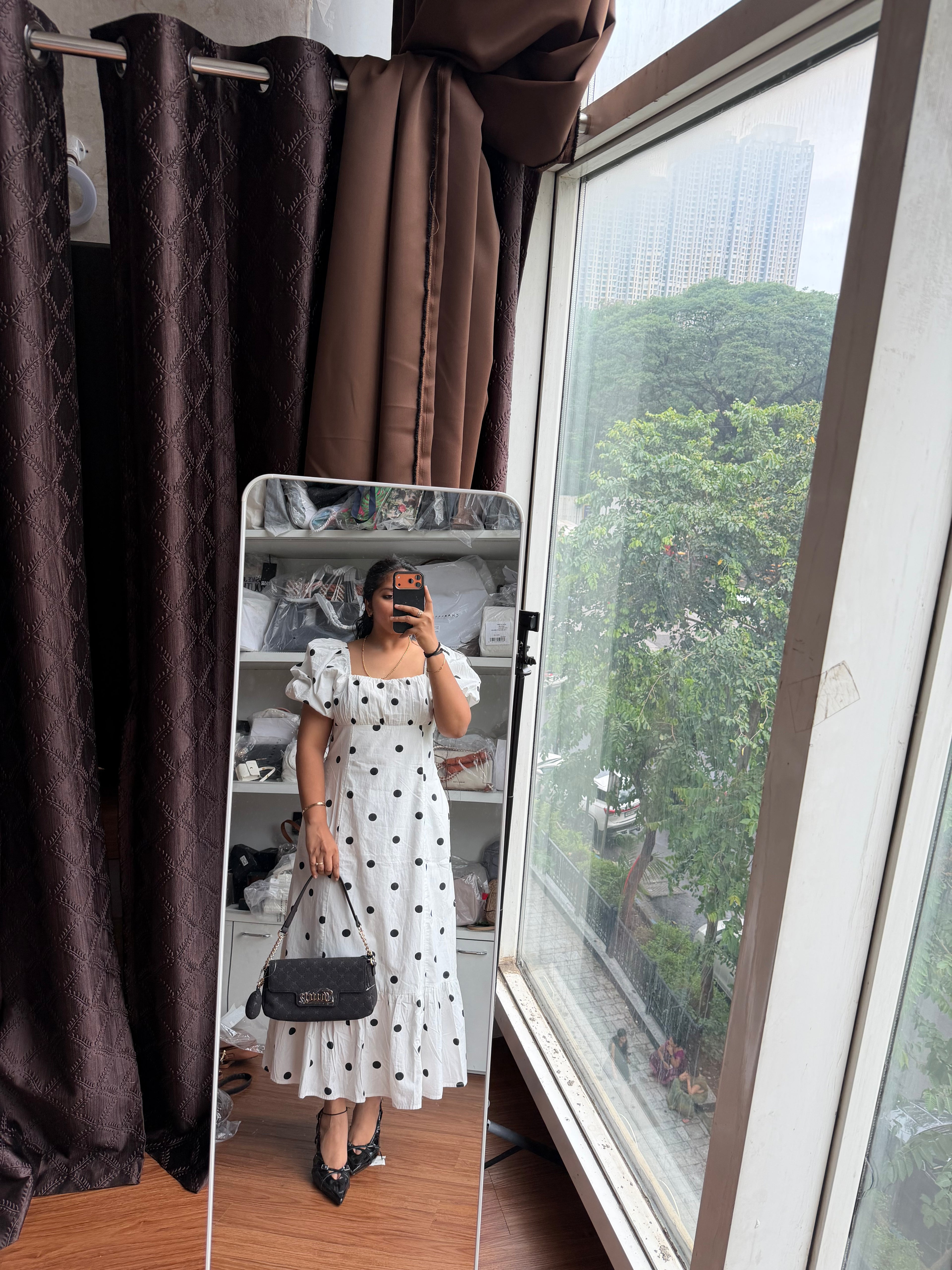 POLKA DOT COTTON DRESS
