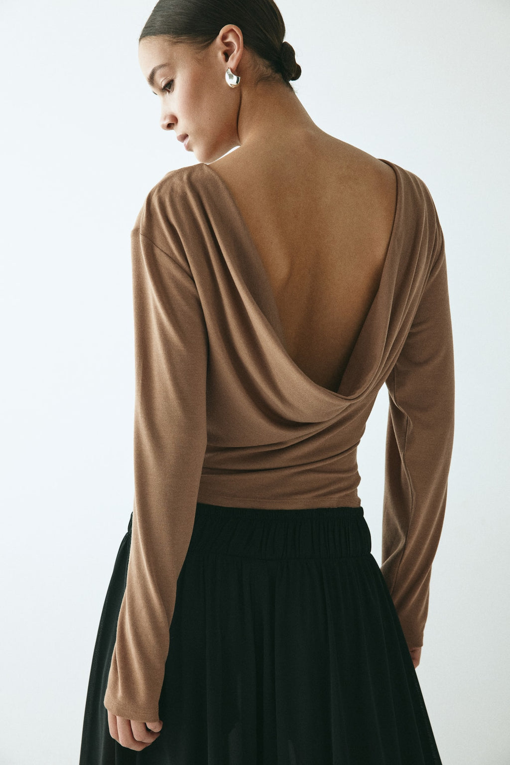 H&M cowl back top