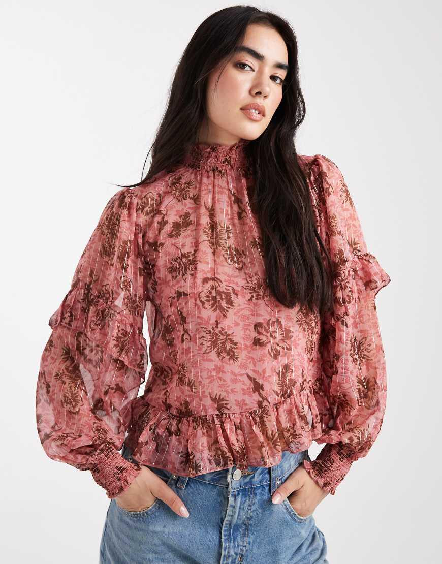 SHEER TOP- MANGO /BOOHOO