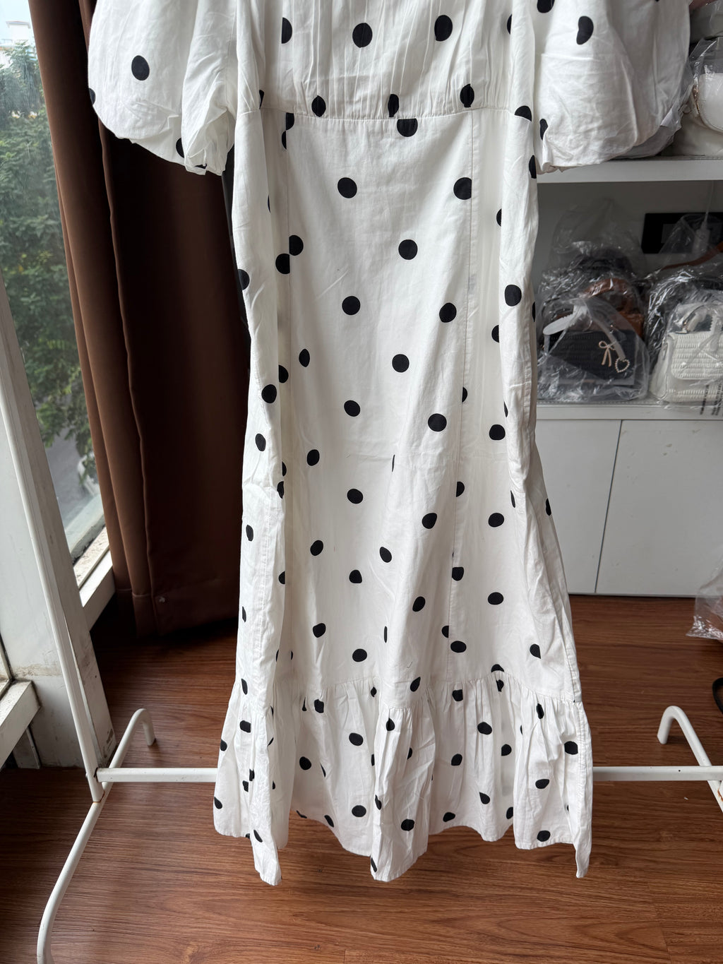 POLKA DOT COTTON DRESS