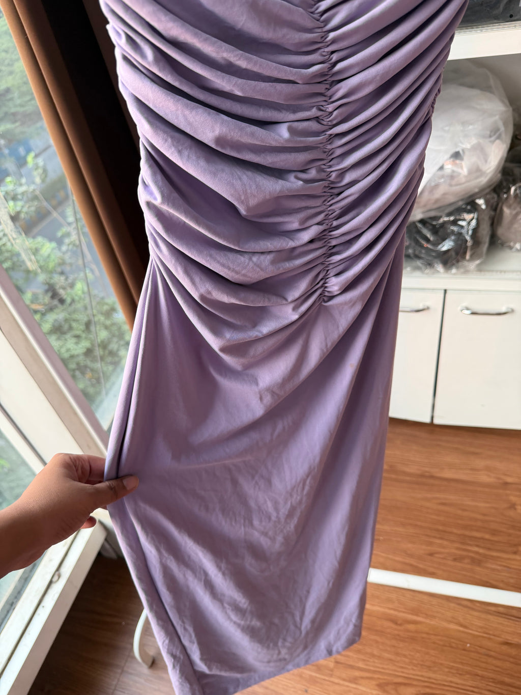 Zara ruched dress