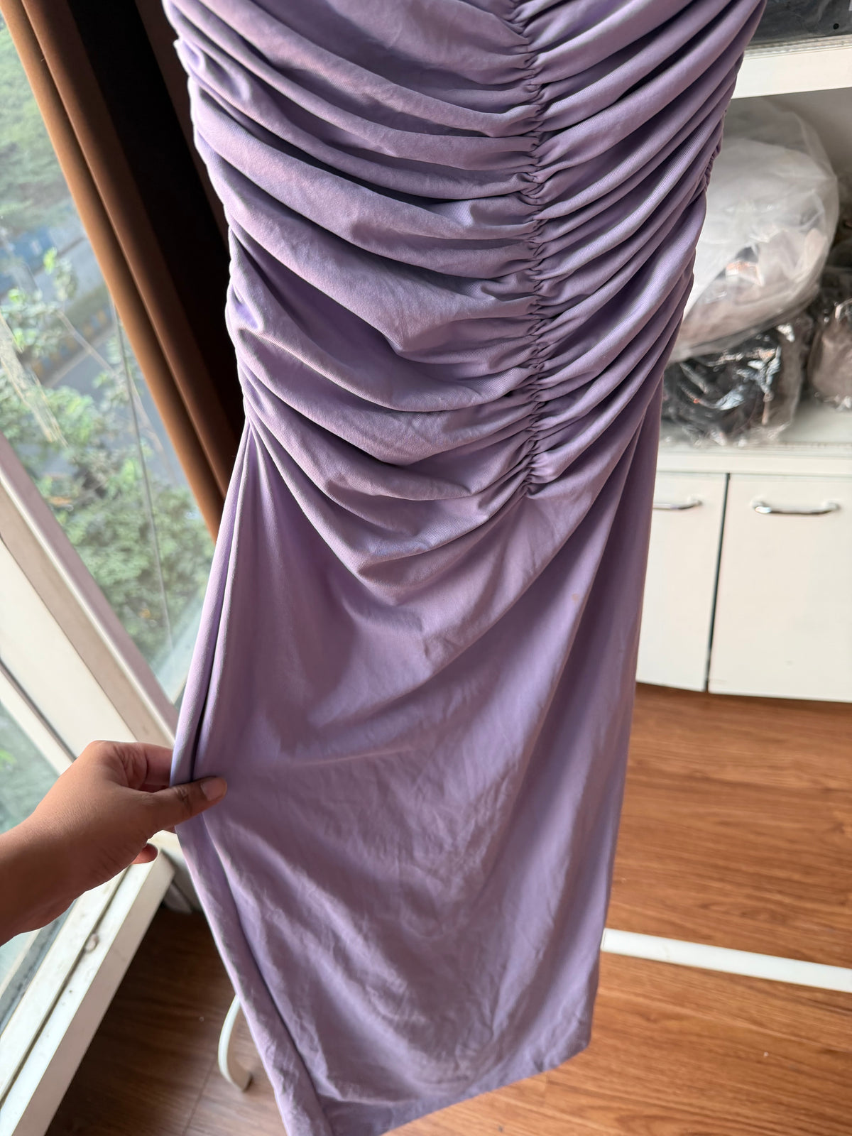 Zara ruched dress