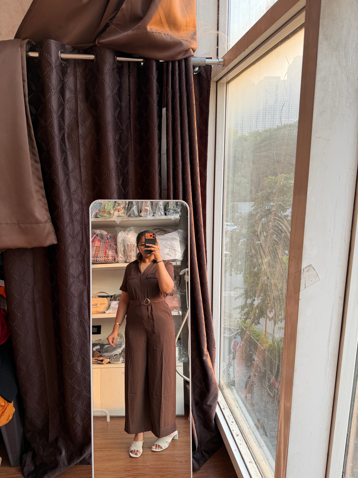 ANABELLE BROWN JUMPSUIT