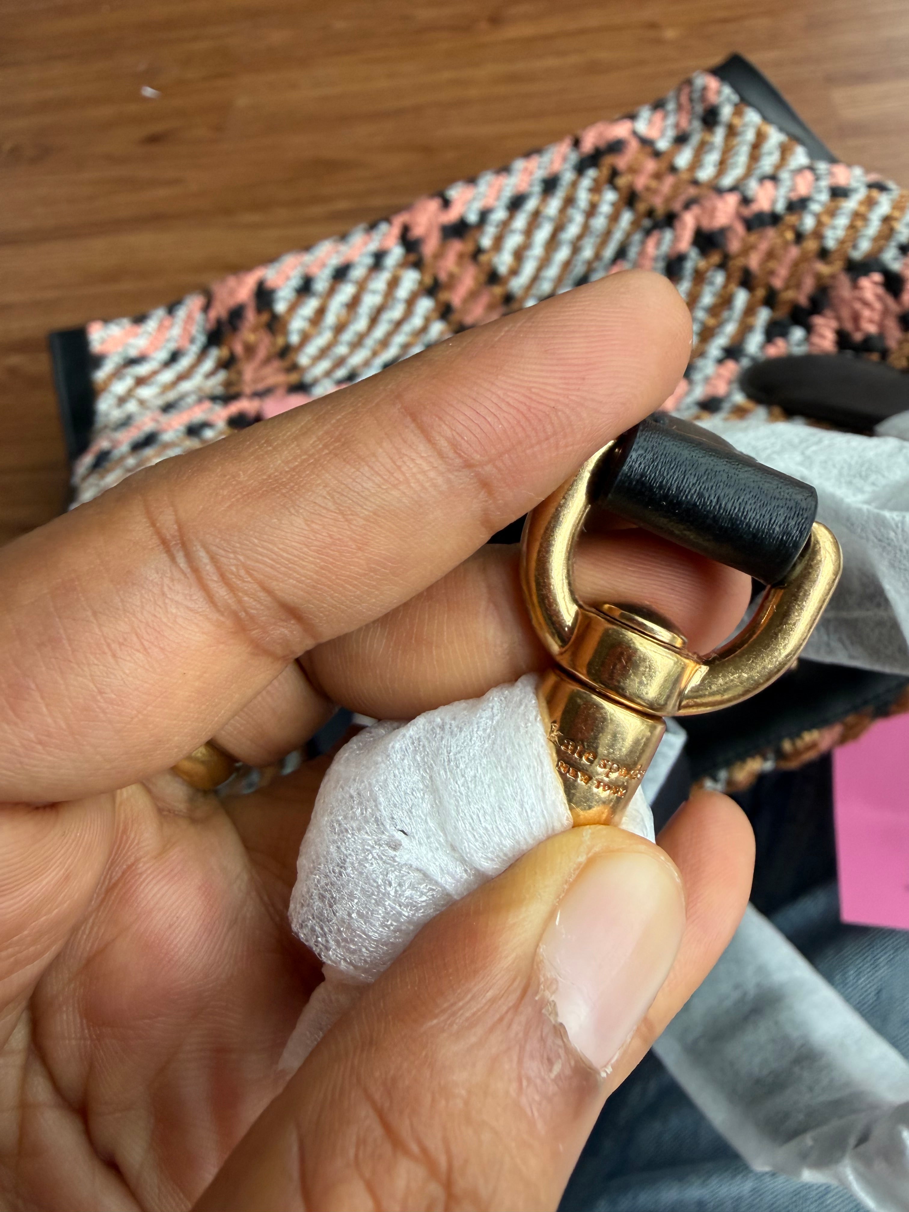 KATE SPADE Manhattan Plaid Large Tote Bag