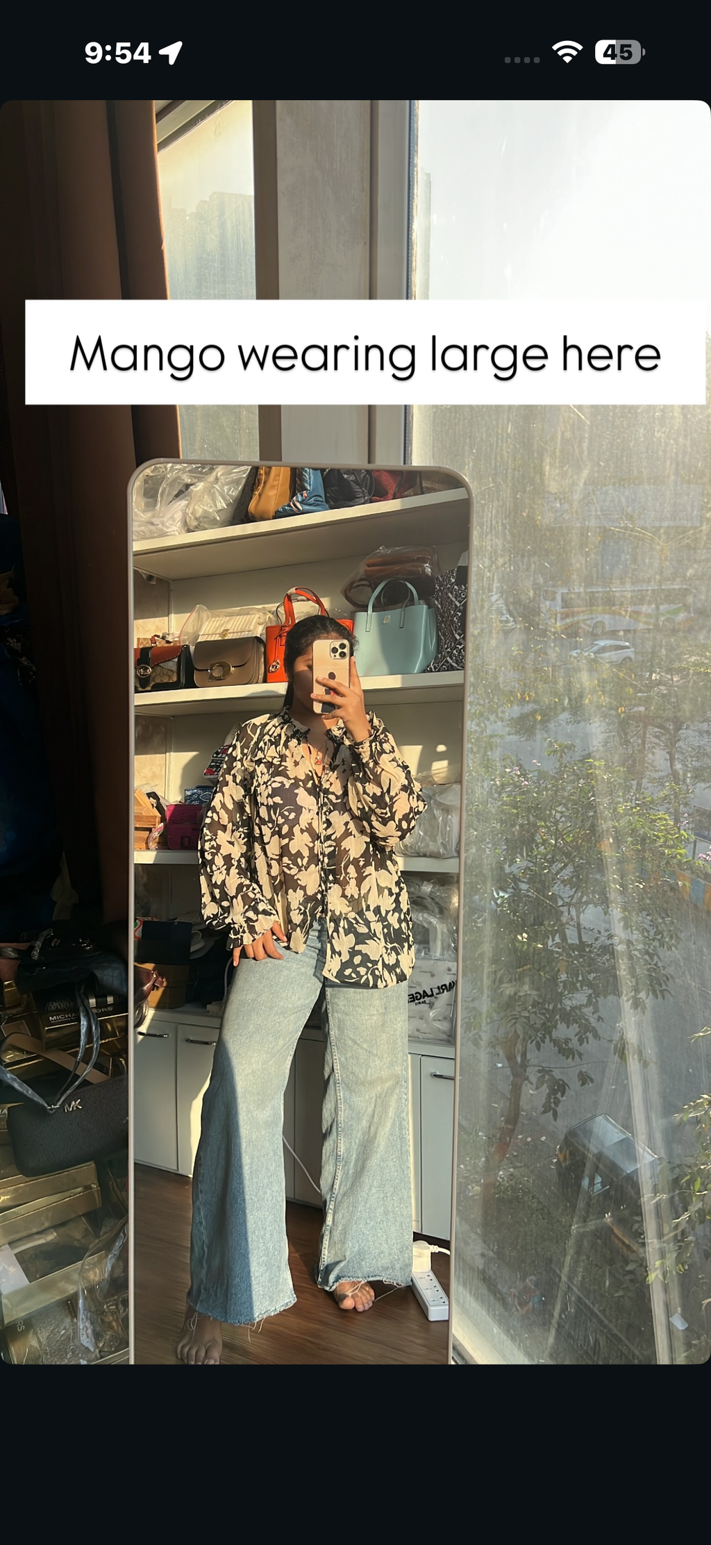 SHEER TOP- MANGO /BOOHOO