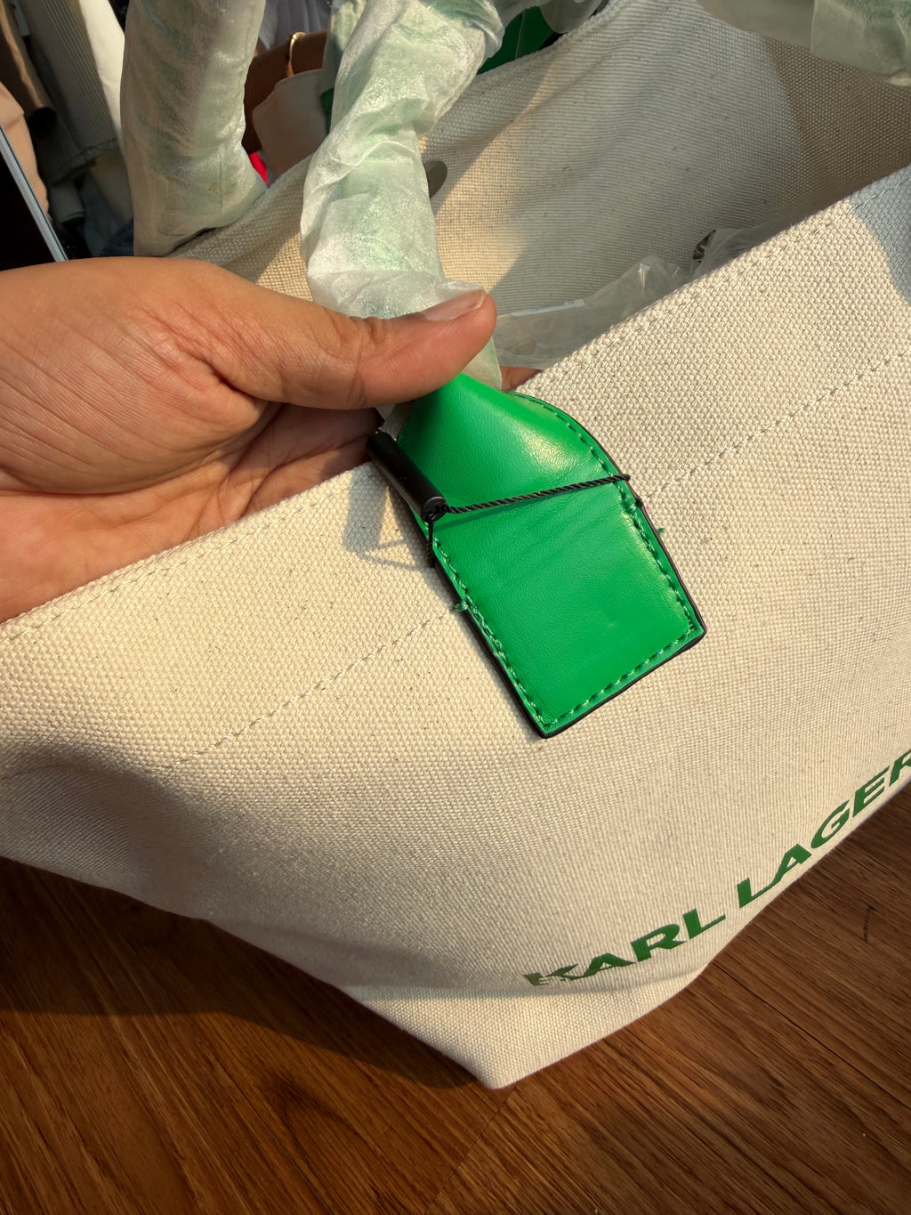 KARL LAGERFIELD CANVAS TOTE