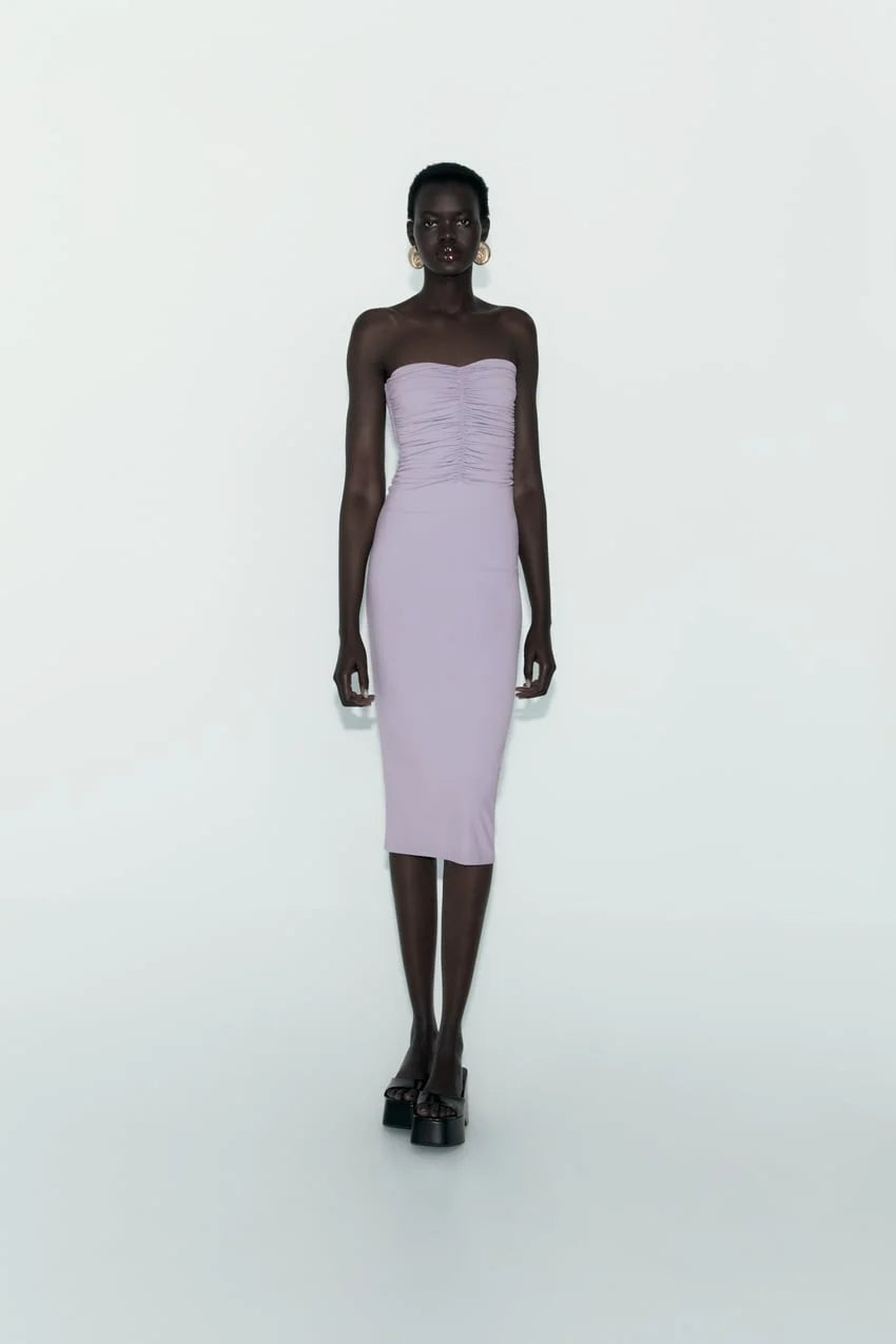 Zara ruched dress