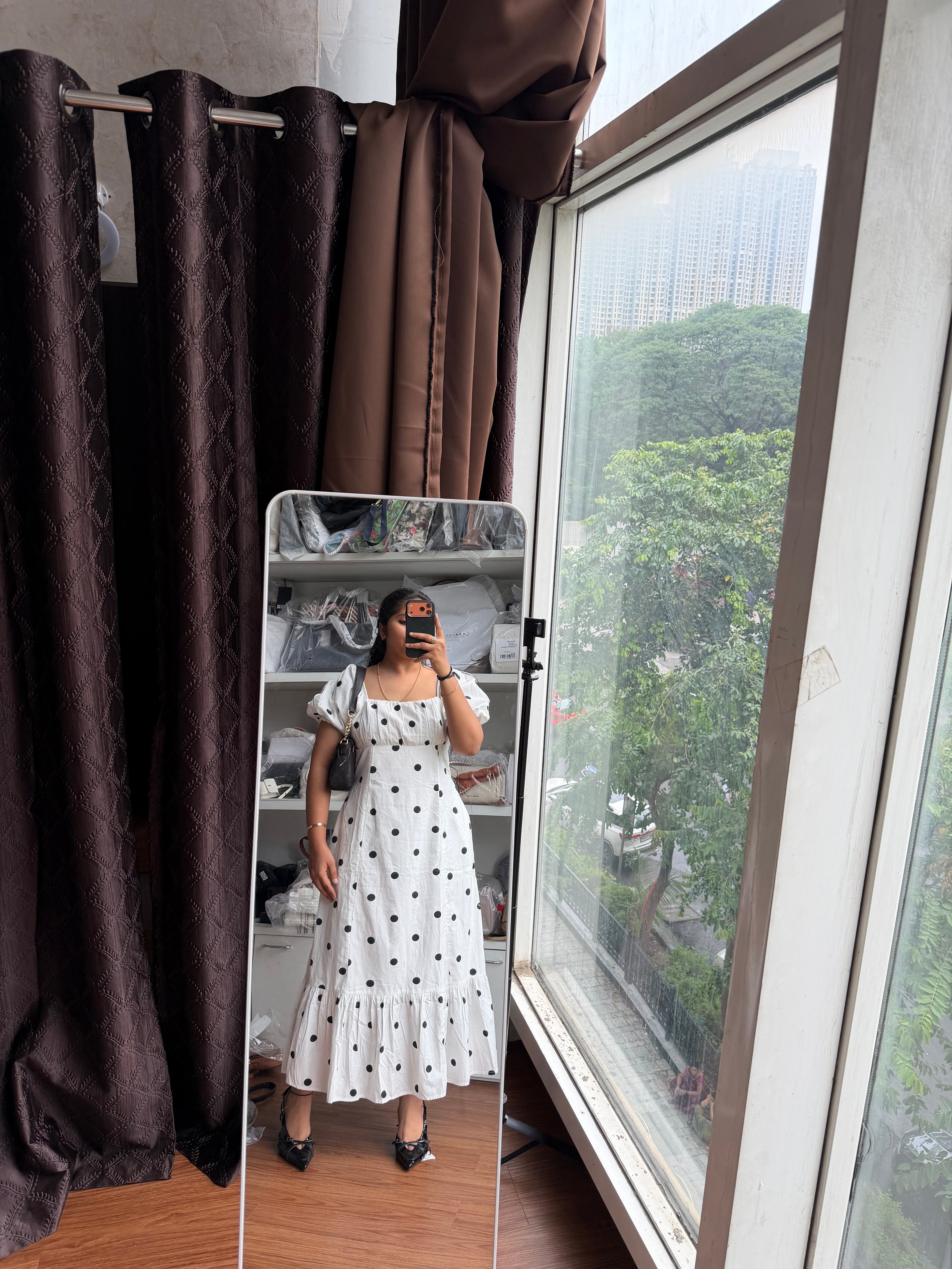 POLKA DOT COTTON DRESS