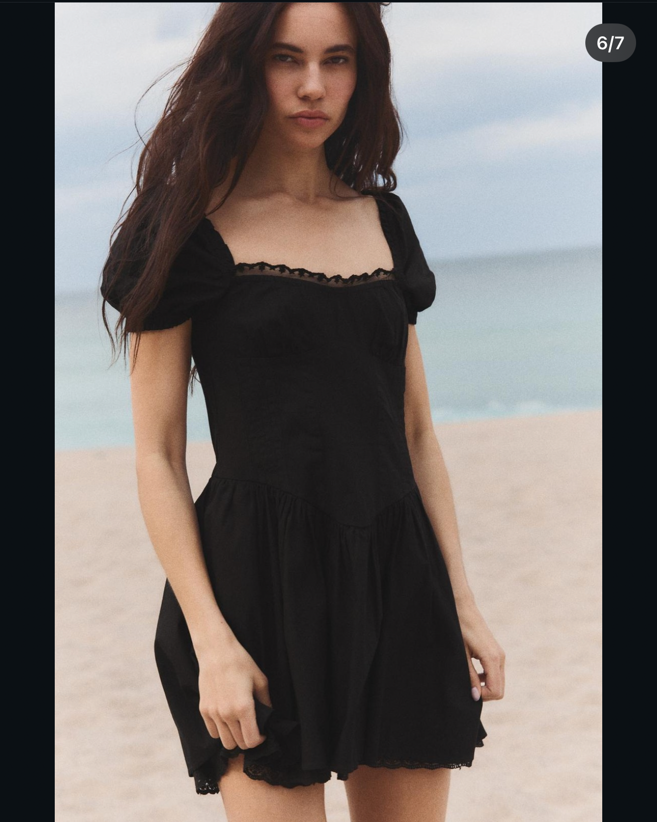 ZARA CORSET DRESS poplin