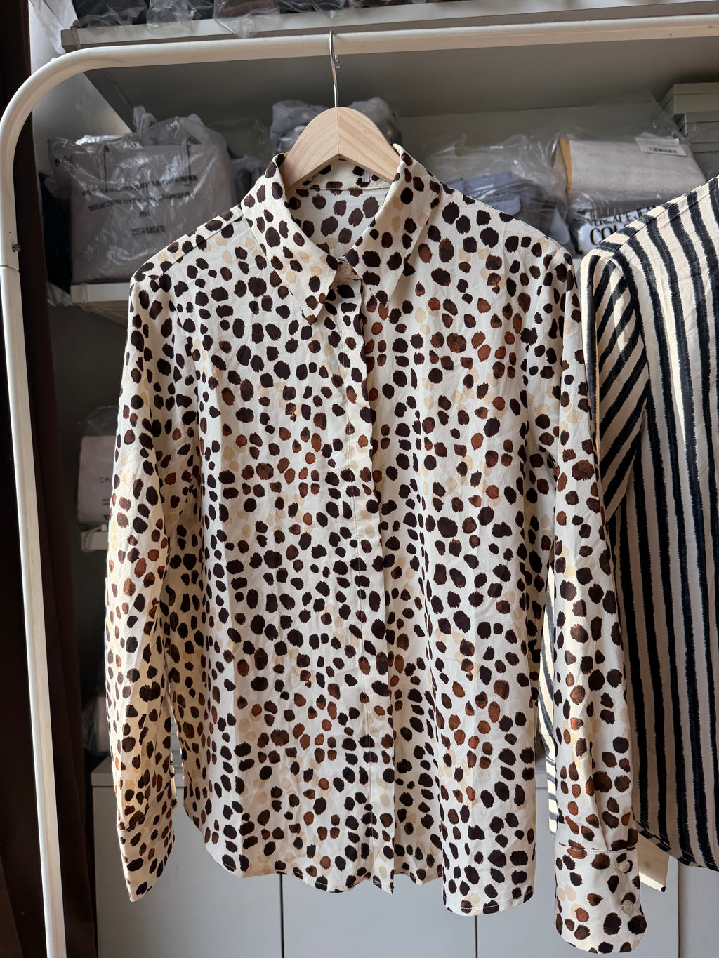 MANGO SHIRT SPOTS PRINT