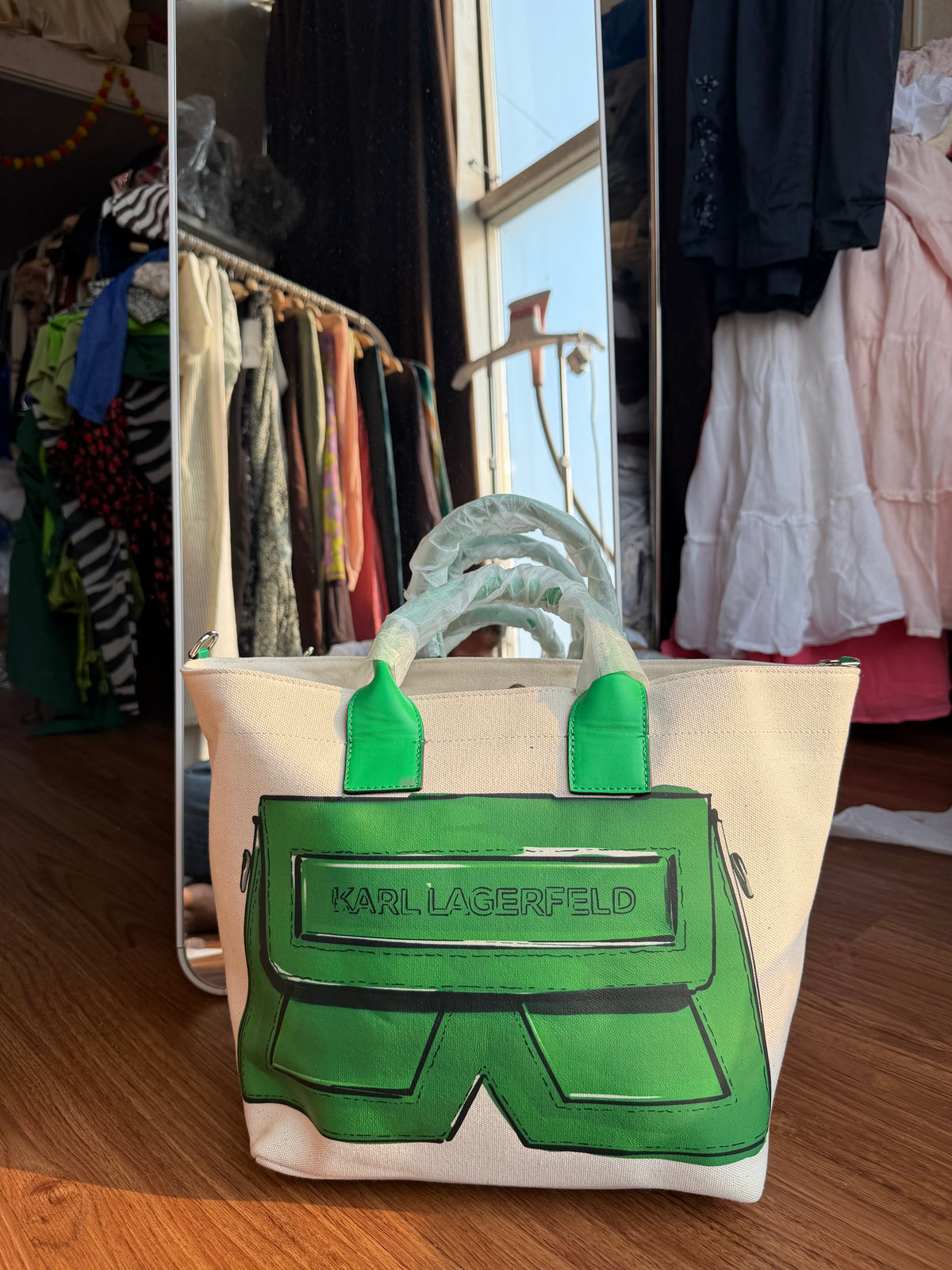 KARL LAGERFIELD CANVAS TOTE