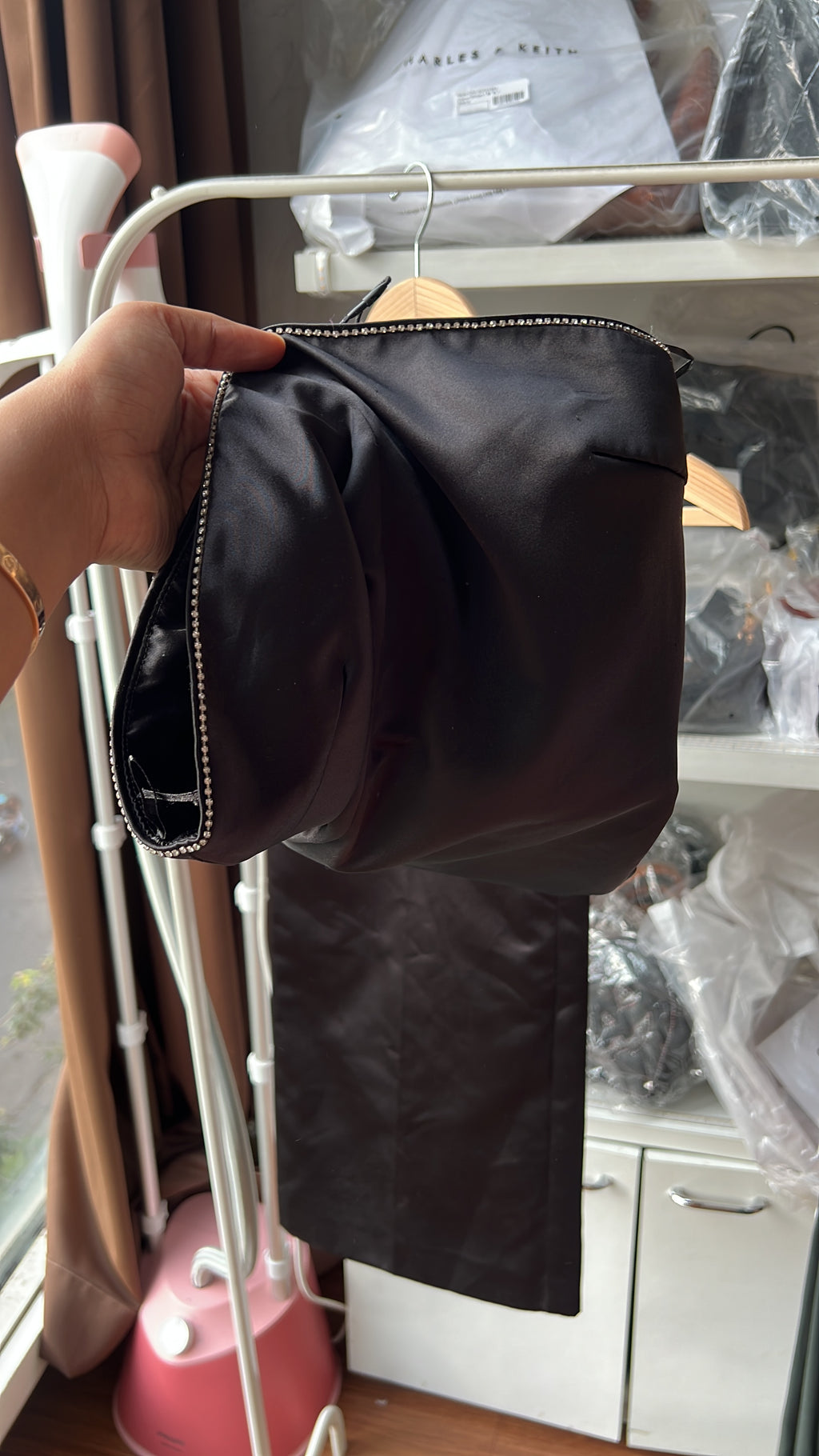 Zara rhinestone tube jumpsuit