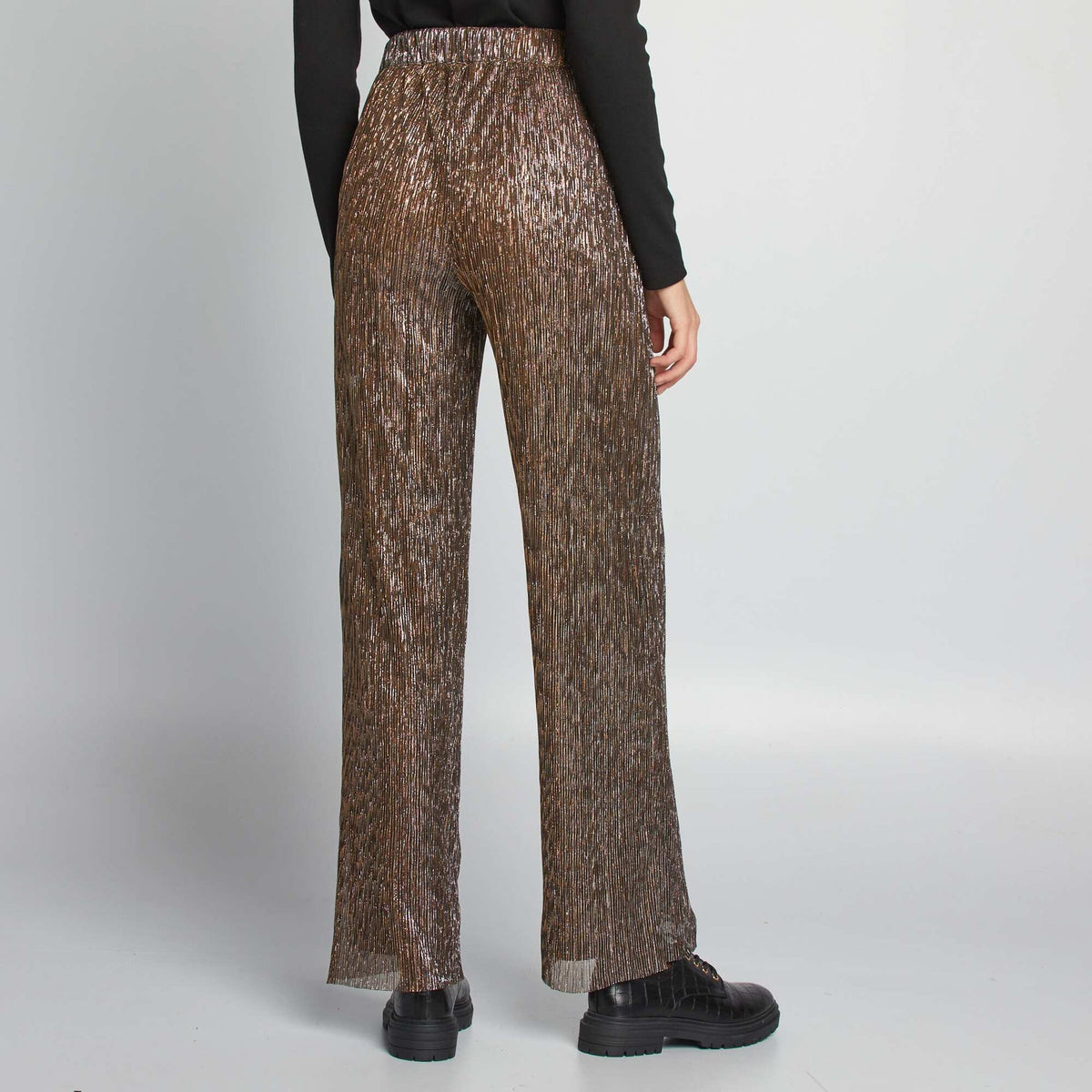 KIABI METALLIC PANT WITH LINING