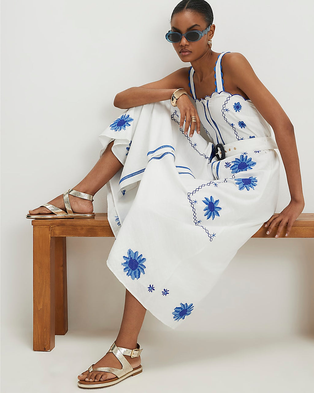 RIVER ISLAND EMBROIDERED DRESS