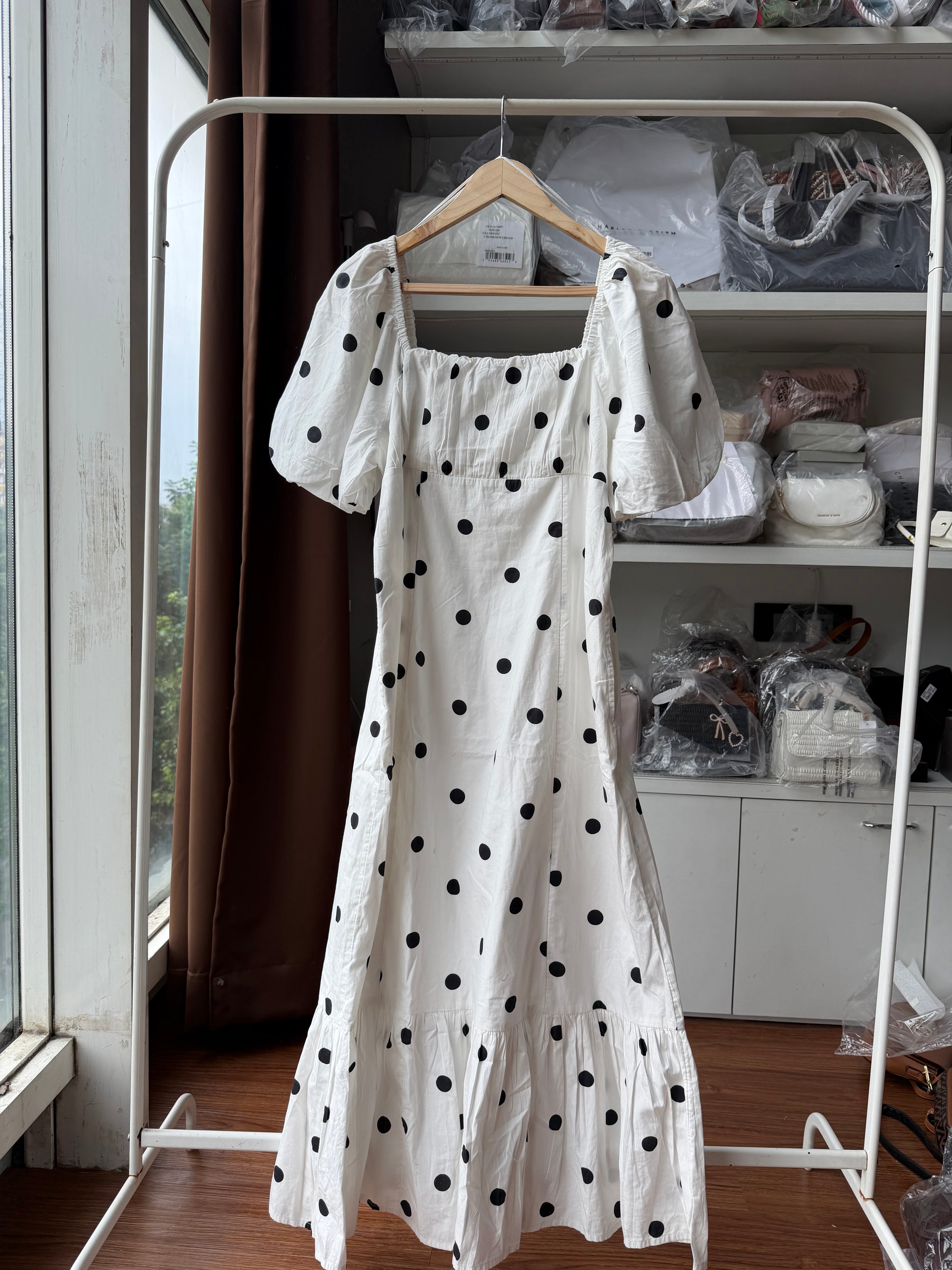 POLKA DOT COTTON DRESS