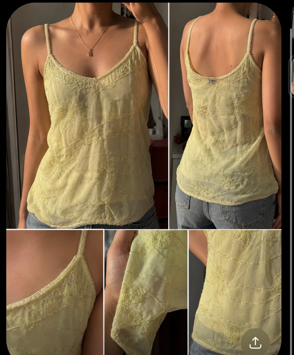 SHEER EMBELLISHED TOP