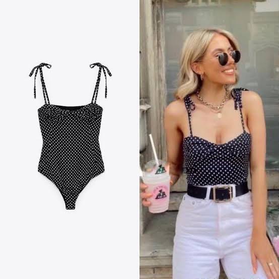 ZARA POLKA DOT BODYSUIT