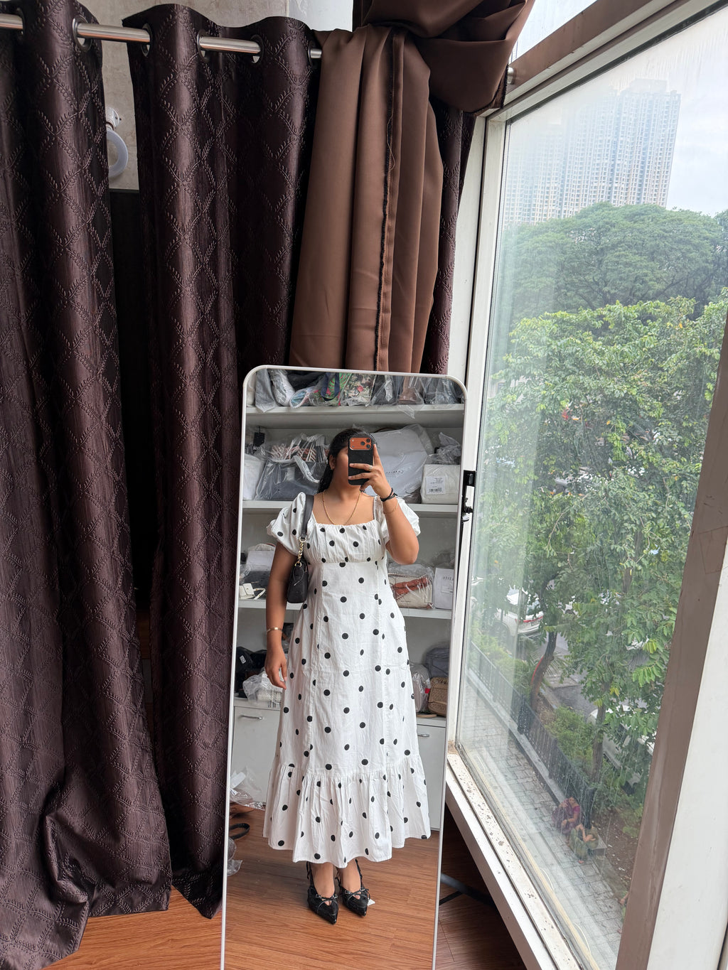 POLKA DOT COTTON DRESS
