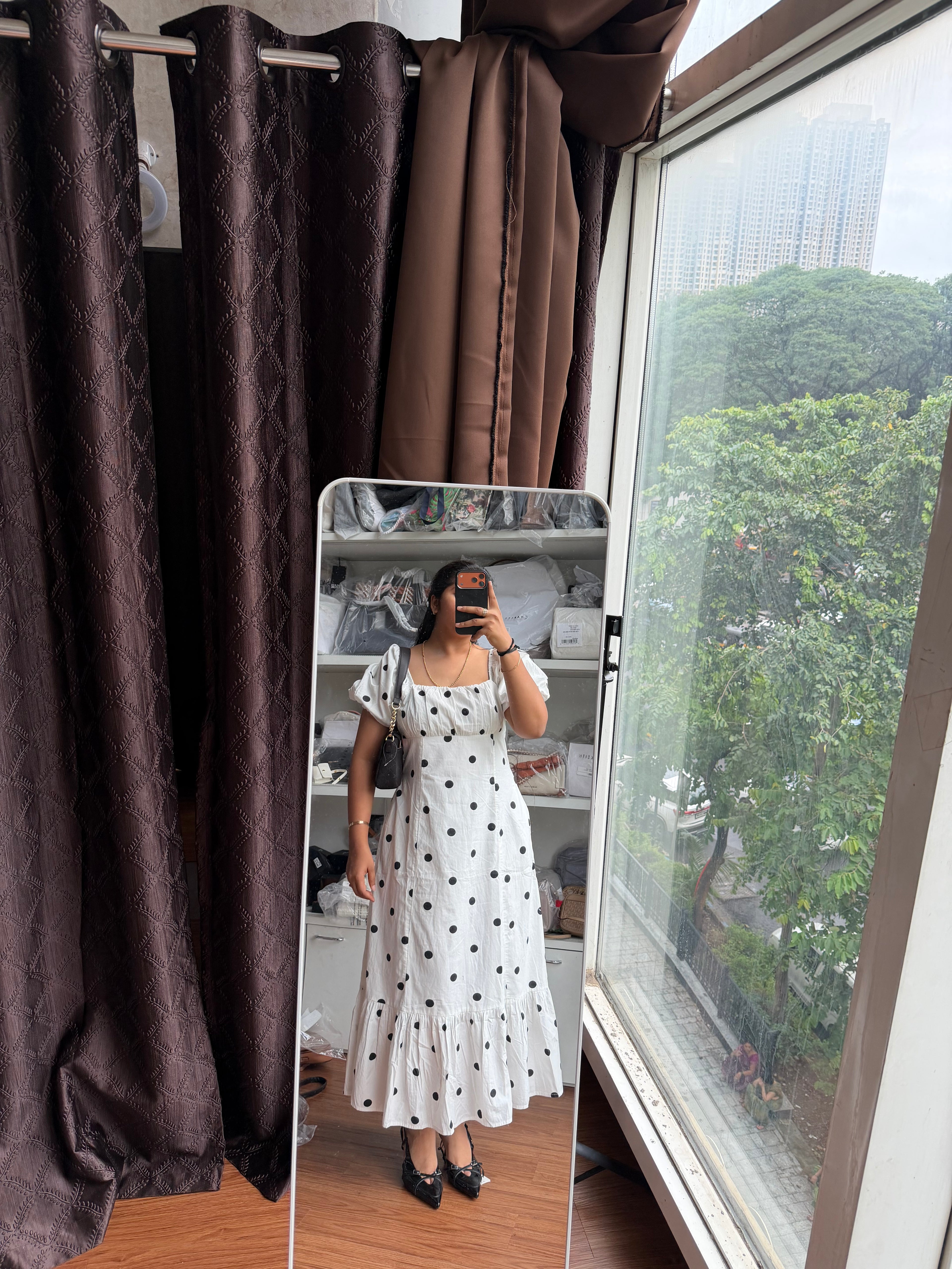POLKA DOT COTTON DRESS
