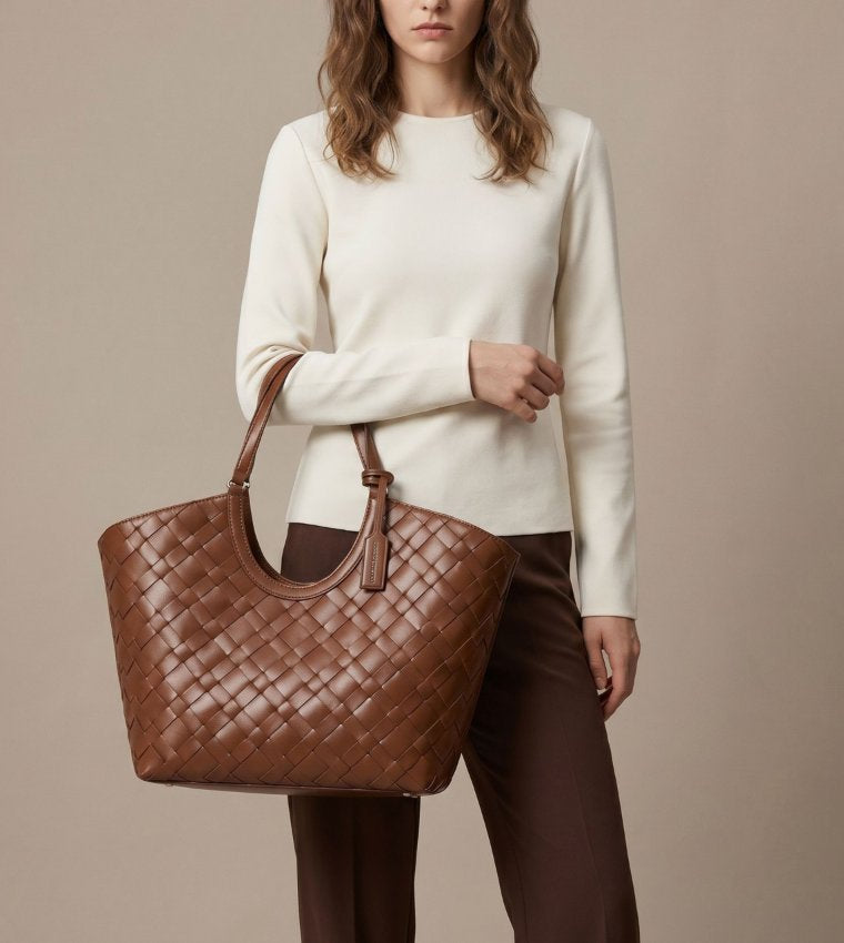 CHARLES AND KEITH IVETTE WOVEN TOTE