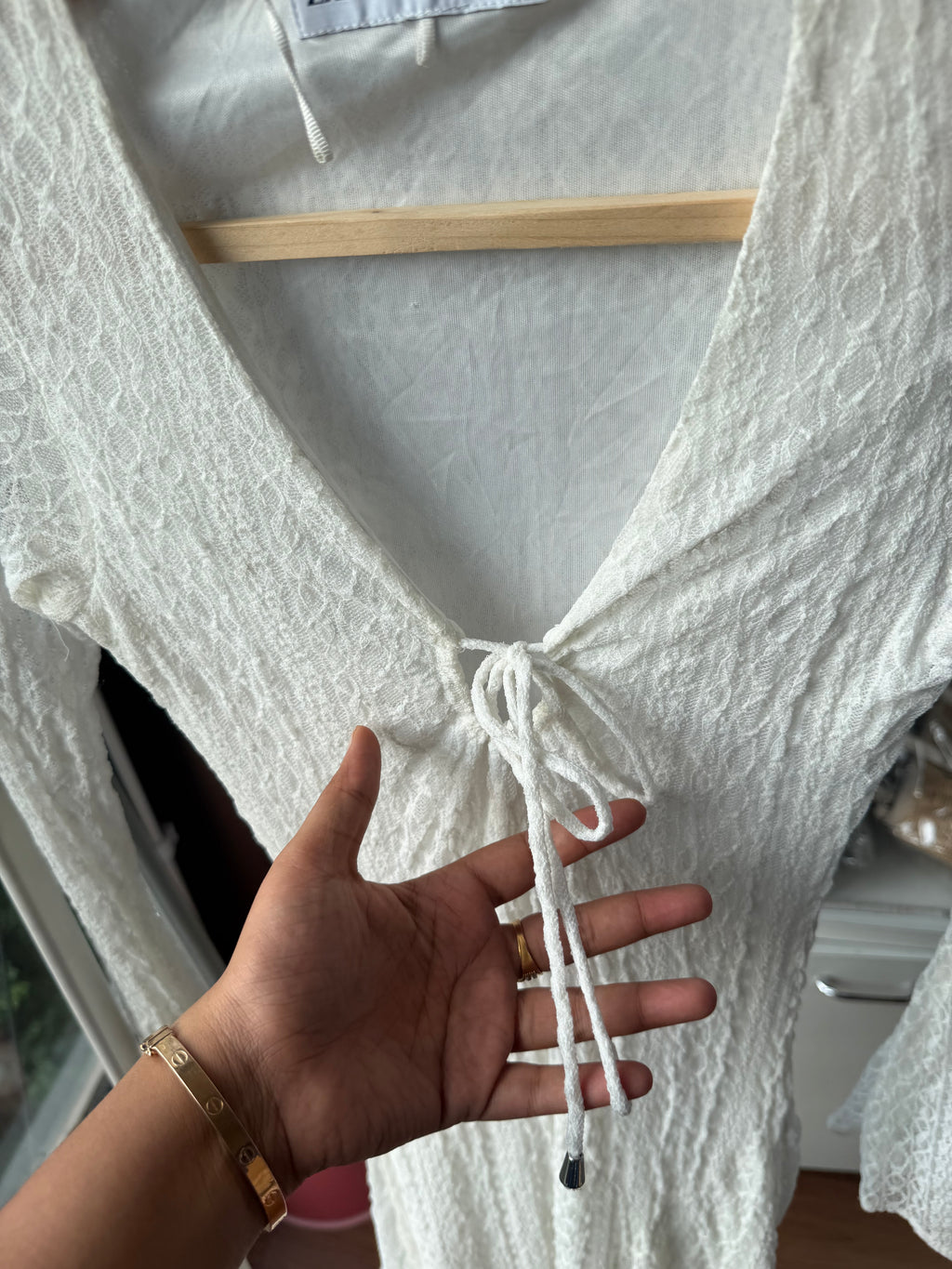 ZARA LACEY DRESS WITH LINING