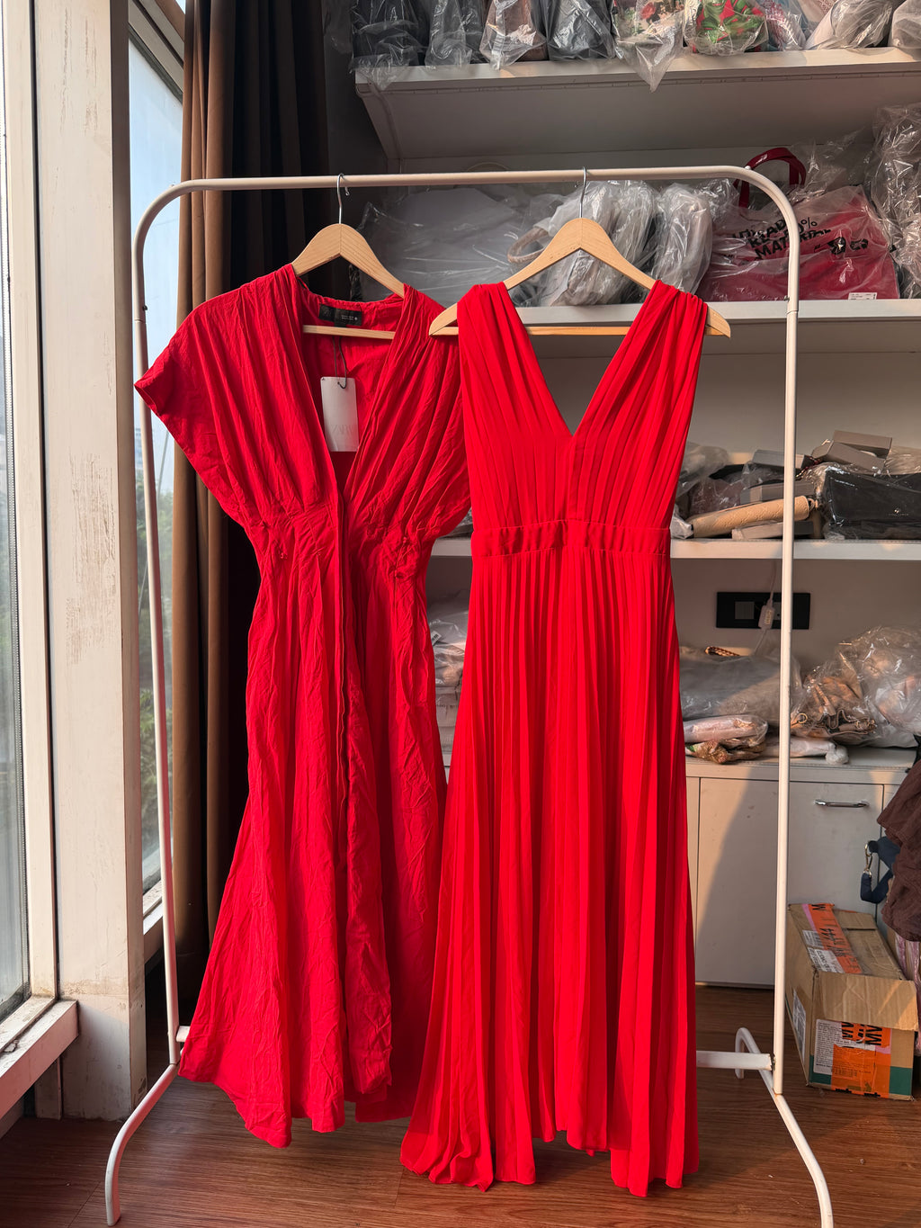 Zara pleated dress