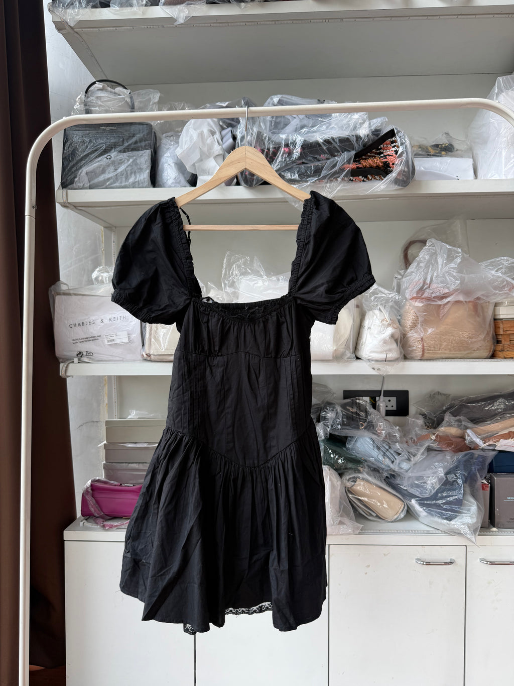 ZARA CORSET DRESS poplin