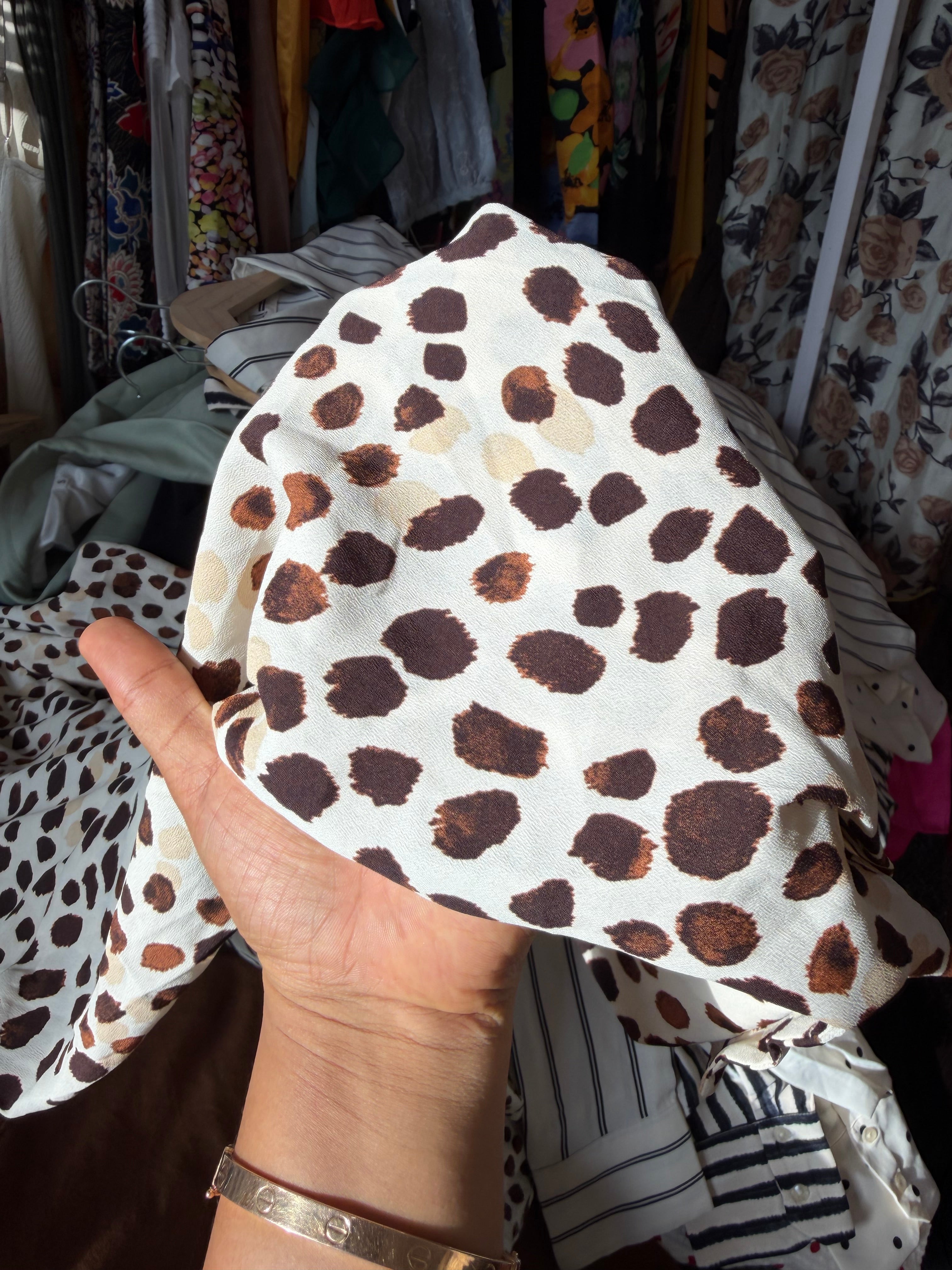 MANGO SHIRT SPOTS PRINT